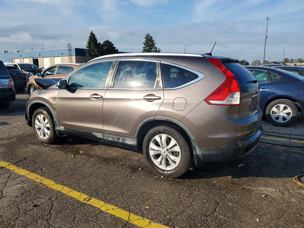 2014 Honda Cr-v Exl Brown vin: 2HKRM3H79EH546837