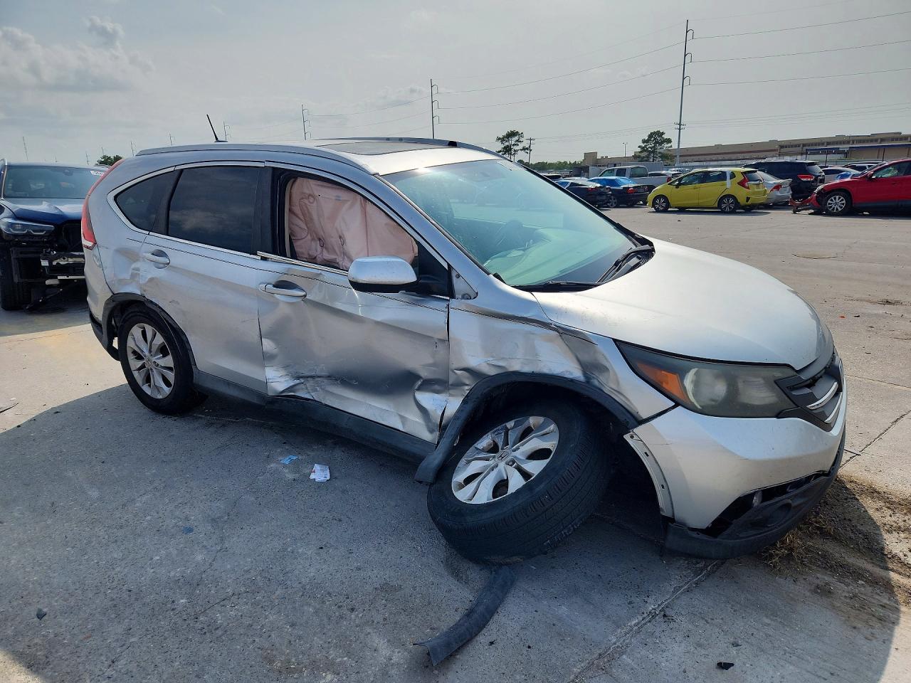 2014 Honda Cr-v Exl Silver vin: 2HKRM3H79EH565534