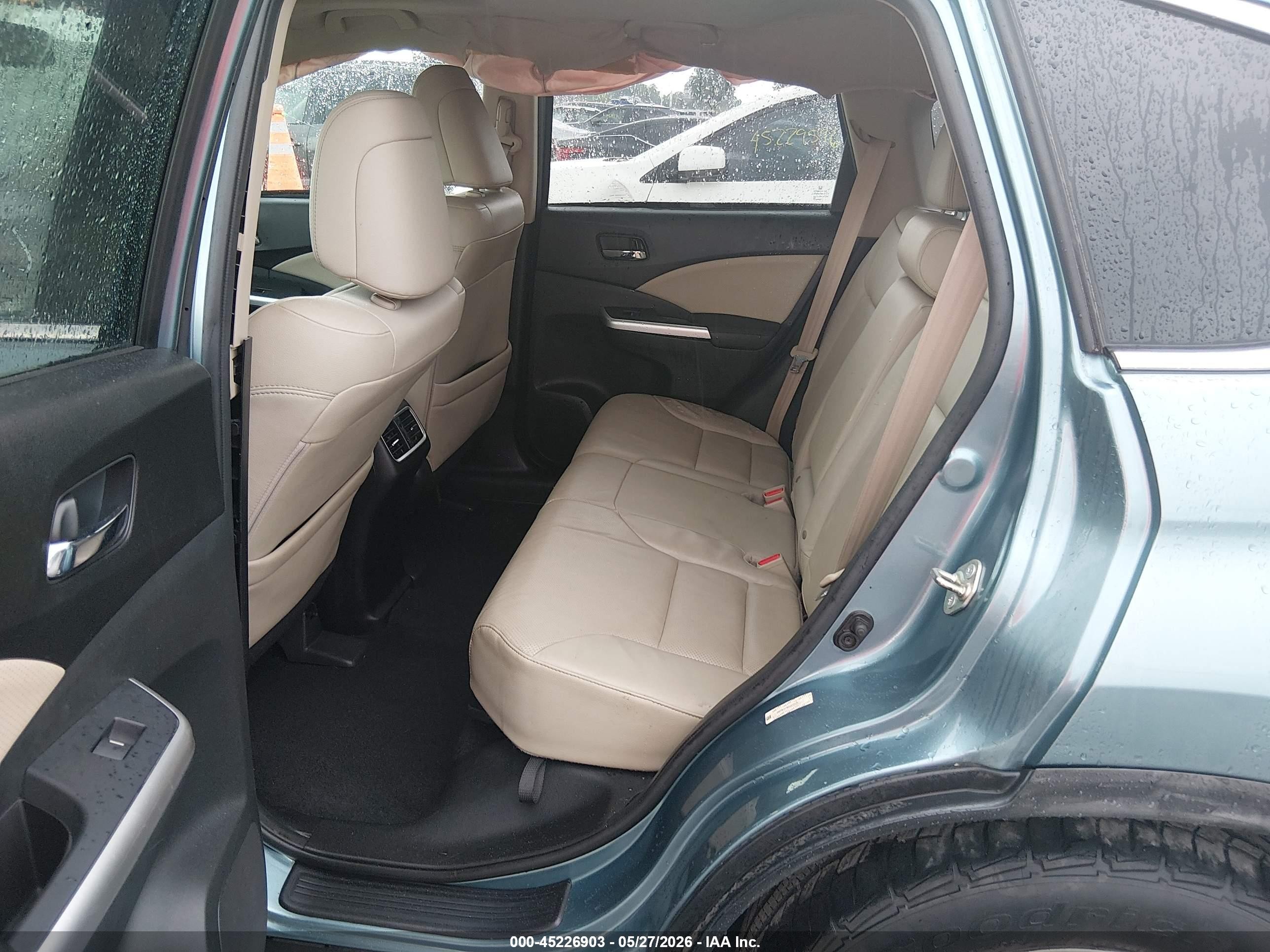 2015 Honda Cr-v Ex-l Синий vin: 2HKRM3H79FH533331