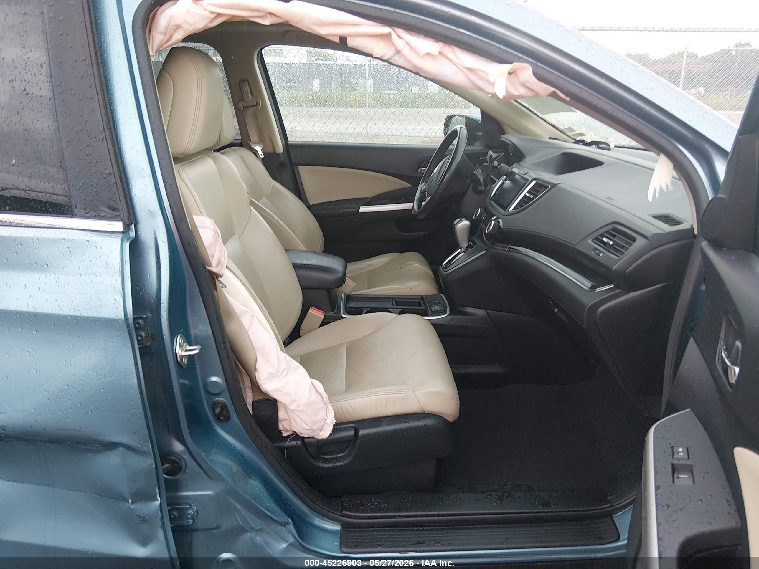 2015 Honda Cr-v Ex-l Синий vin: 2HKRM3H79FH533331