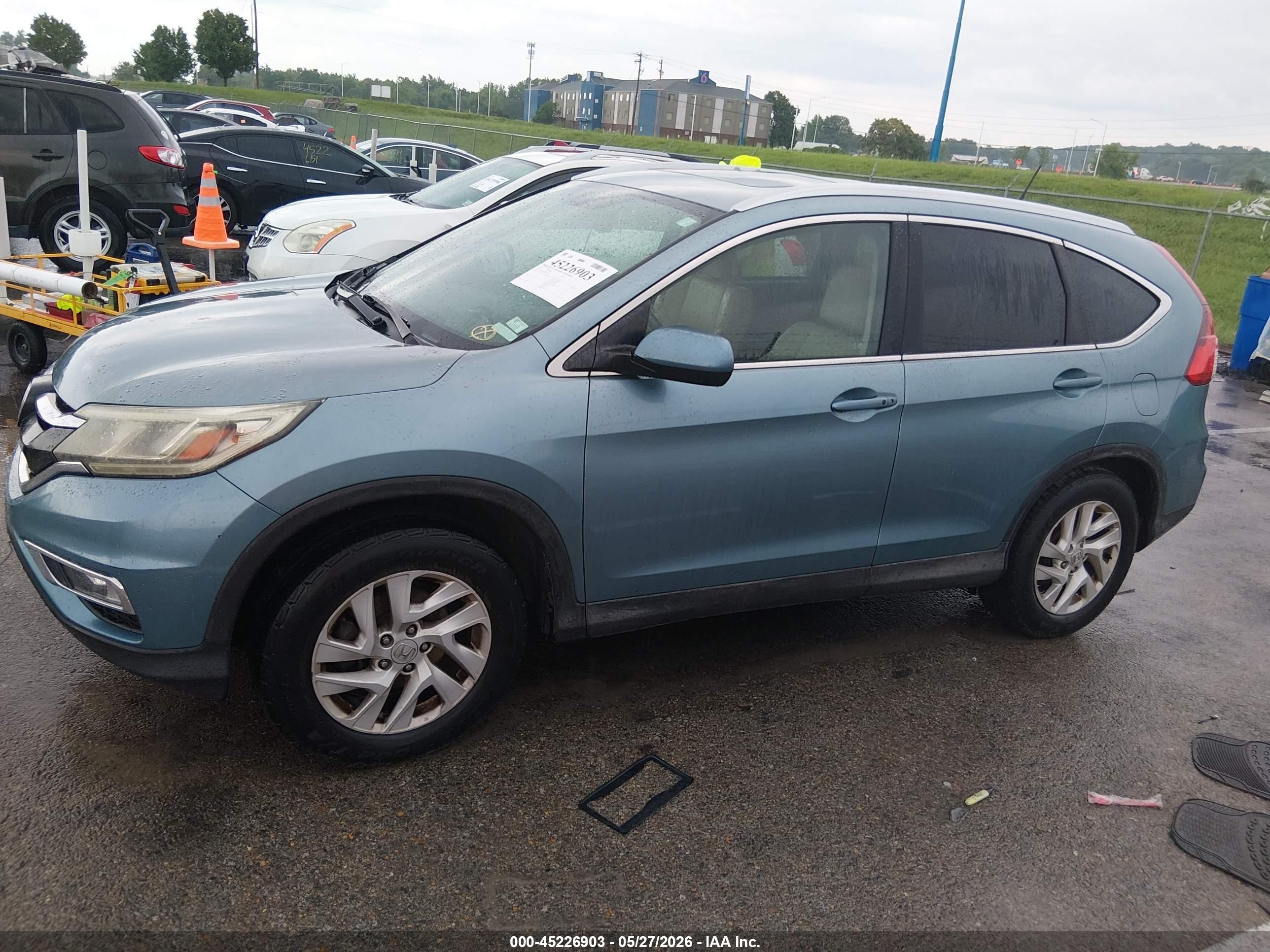 2015 Honda Cr-v Ex-l Синий vin: 2HKRM3H79FH533331
