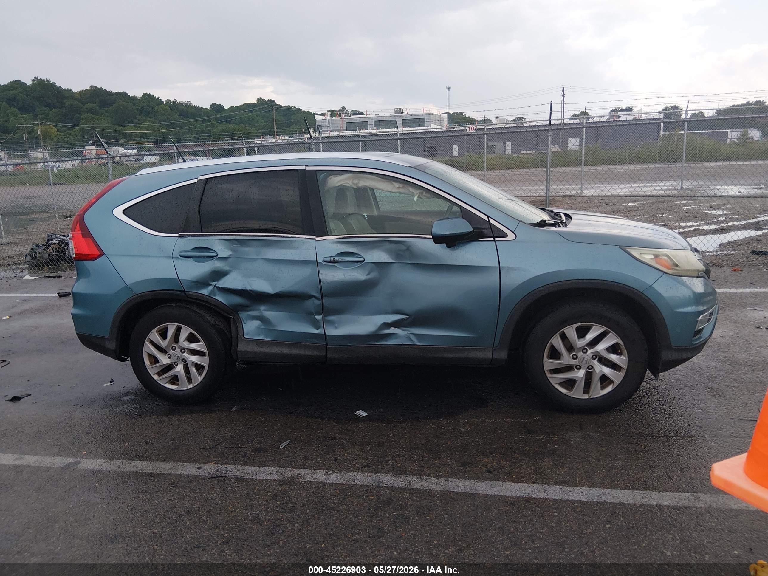 2015 Honda Cr-v Ex-l Синий vin: 2HKRM3H79FH533331