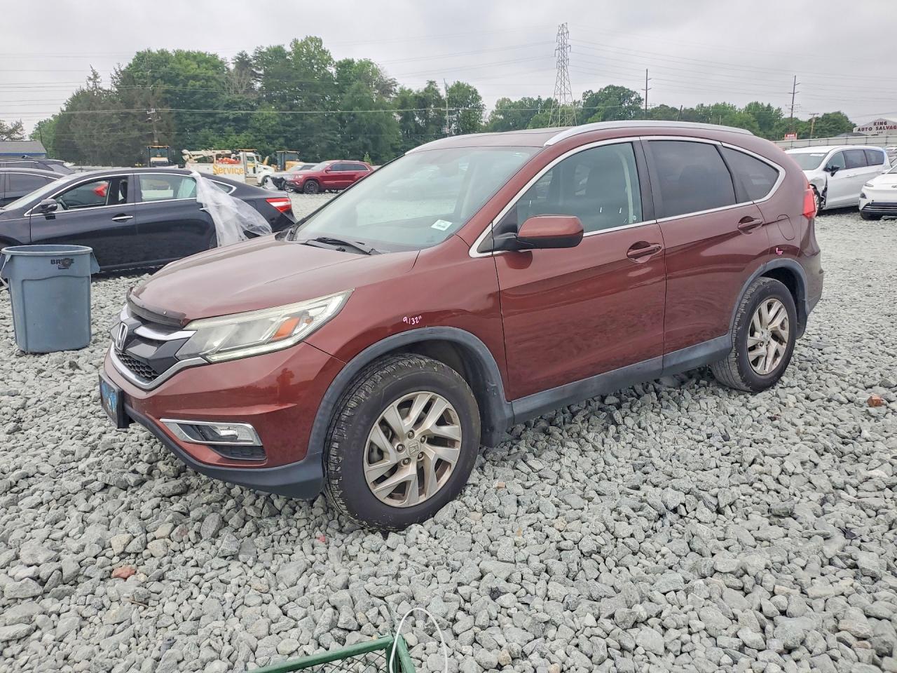 2015 Honda Cr-v Exl Maroon vin: 2HKRM3H79FH540523