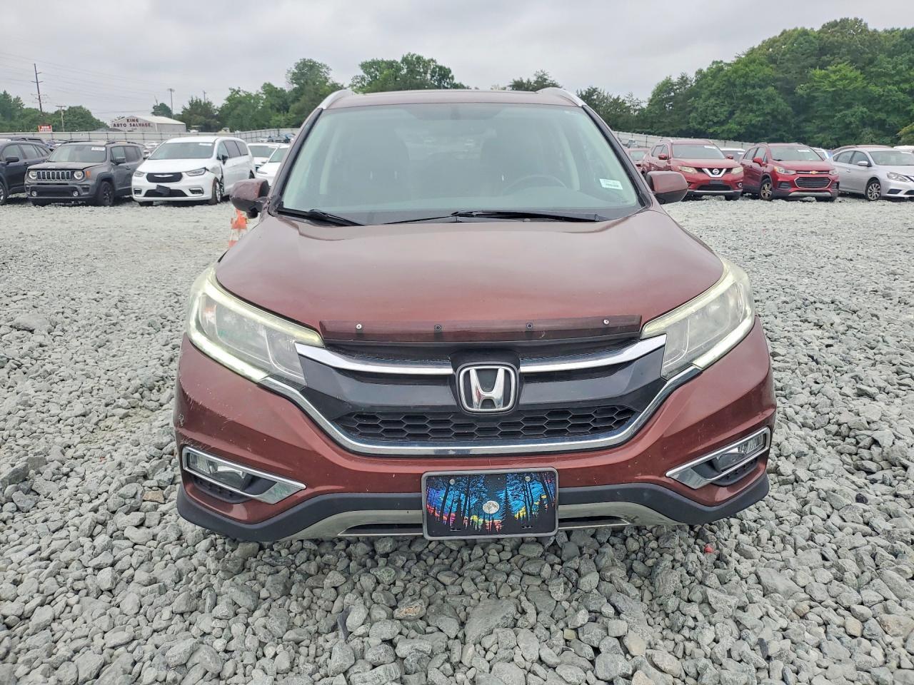 2015 Honda Cr-v Exl Maroon vin: 2HKRM3H79FH540523