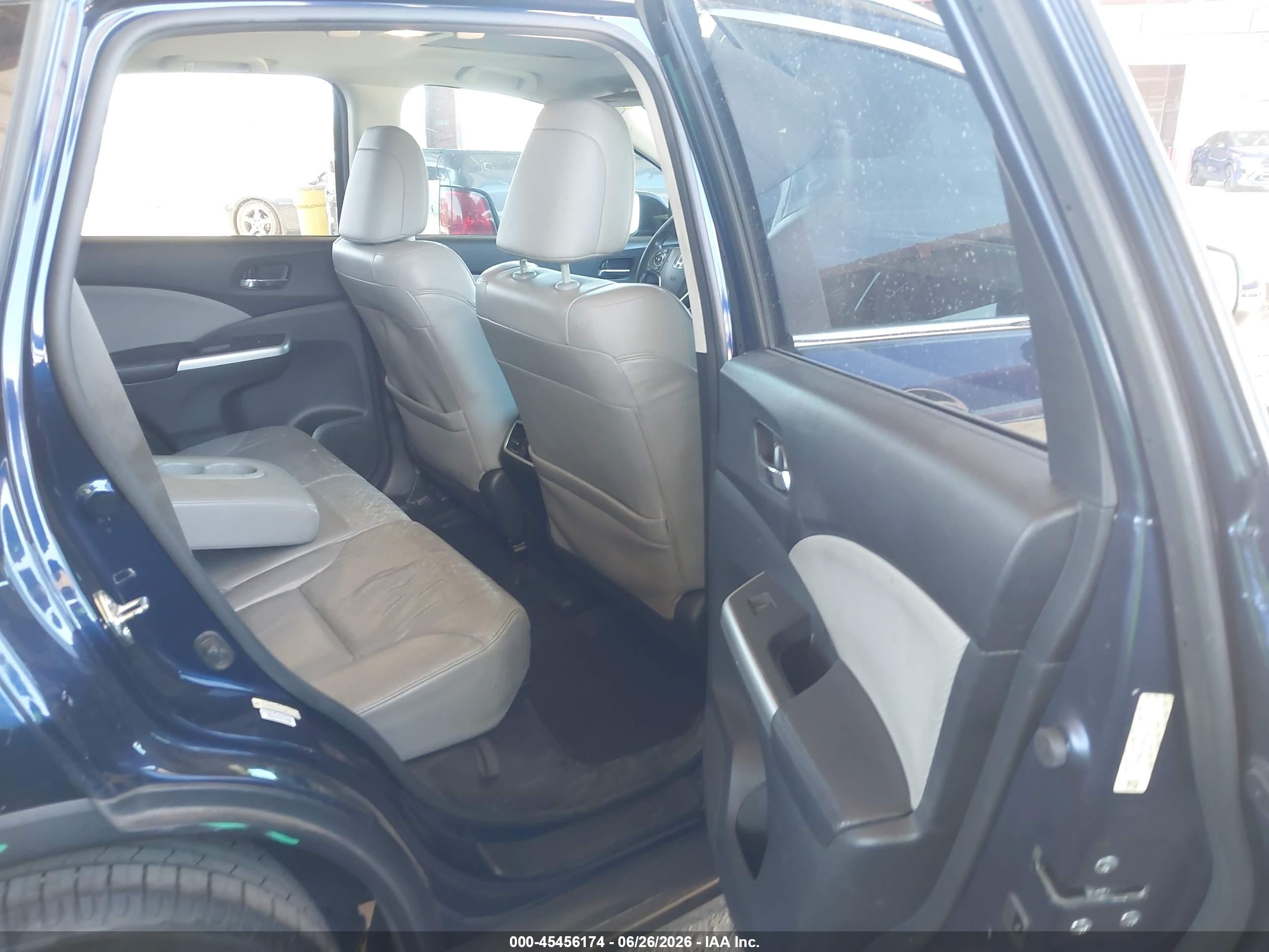 2015 Honda Cr-v Ex-l Blue vin: 2HKRM3H79FH543793