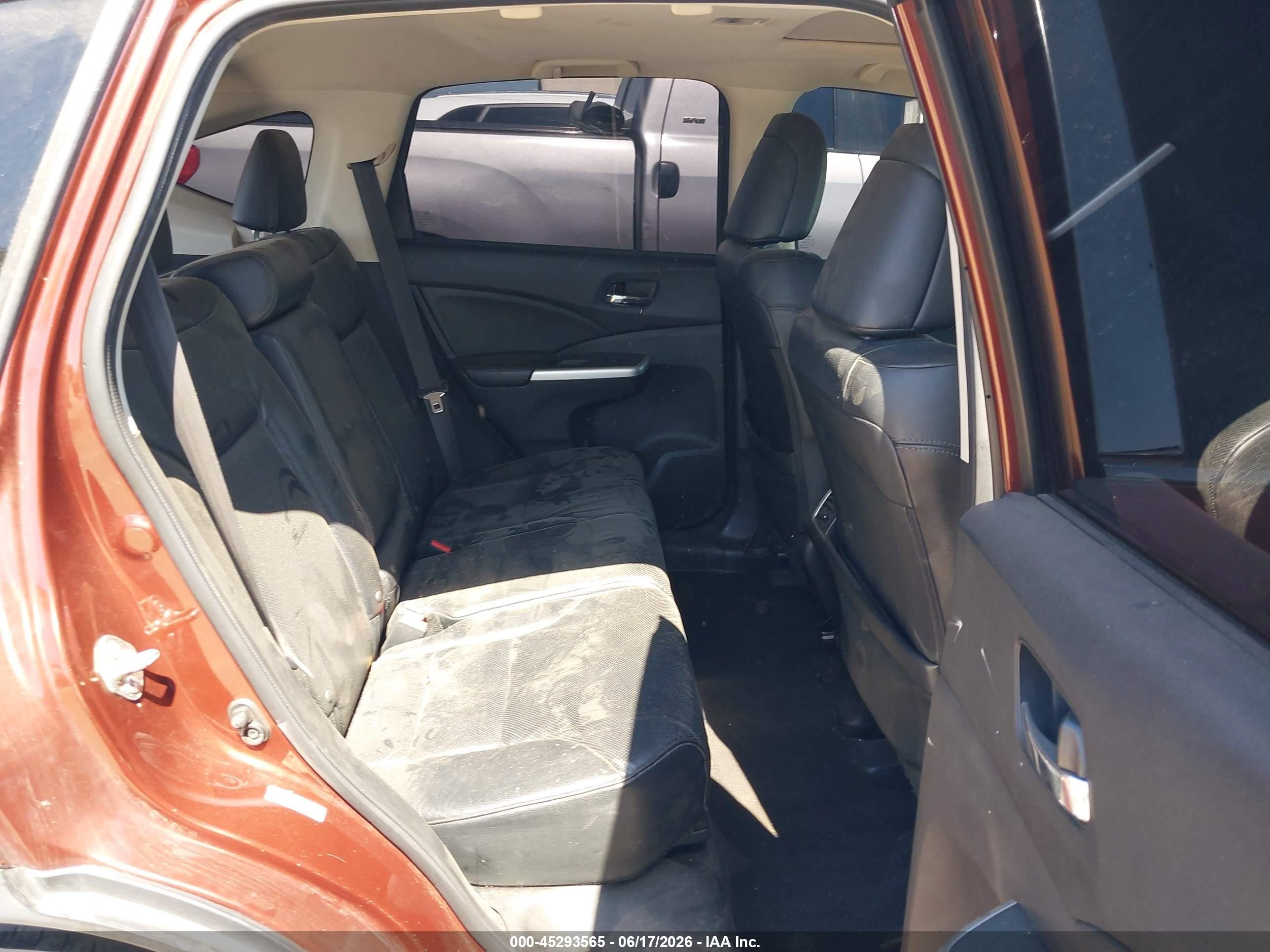 2015 Honda Cr-v Ex-l Maroon vin: 2HKRM3H79FH558763