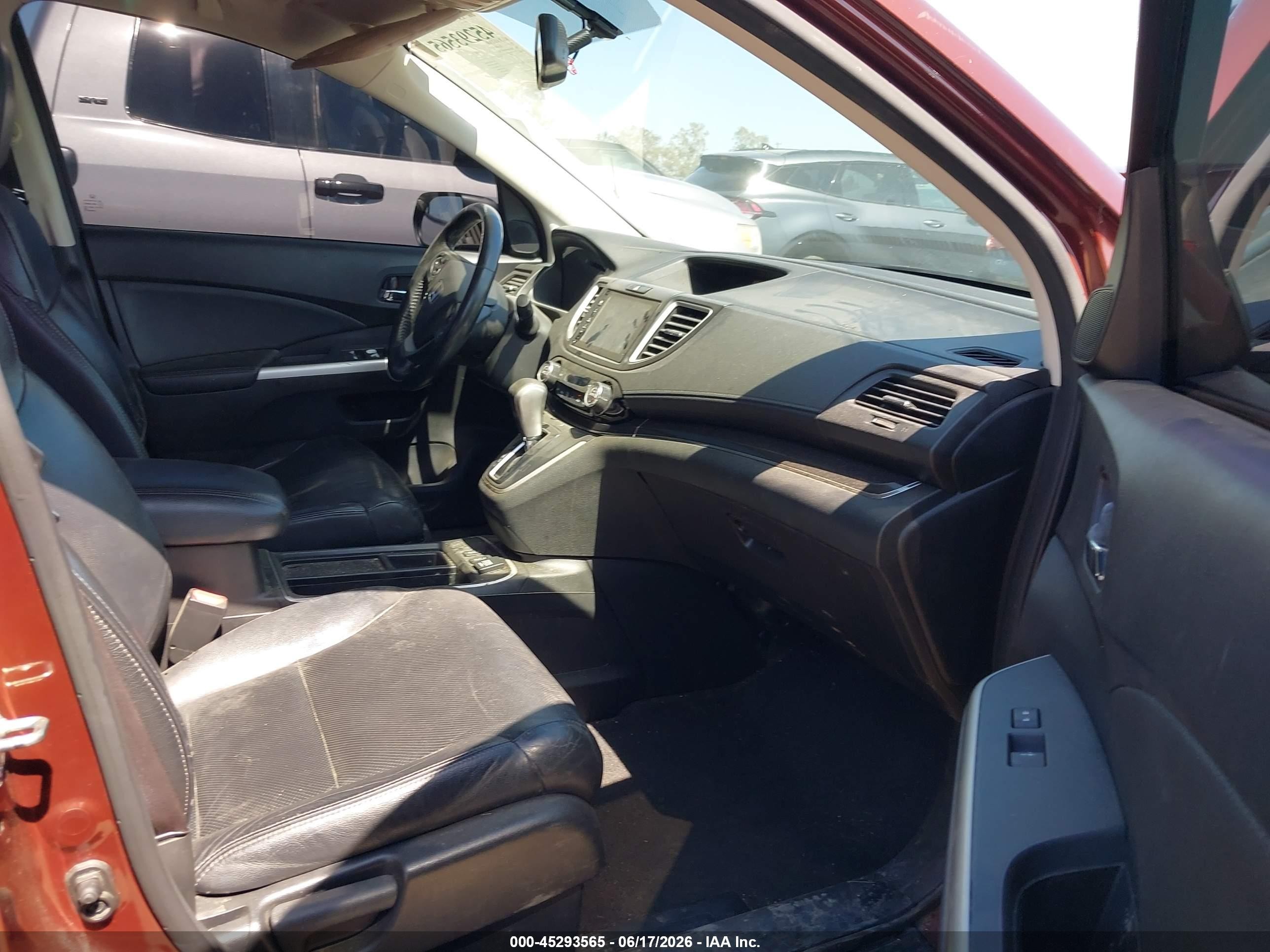 2015 Honda Cr-v Ex-l Maroon vin: 2HKRM3H79FH558763