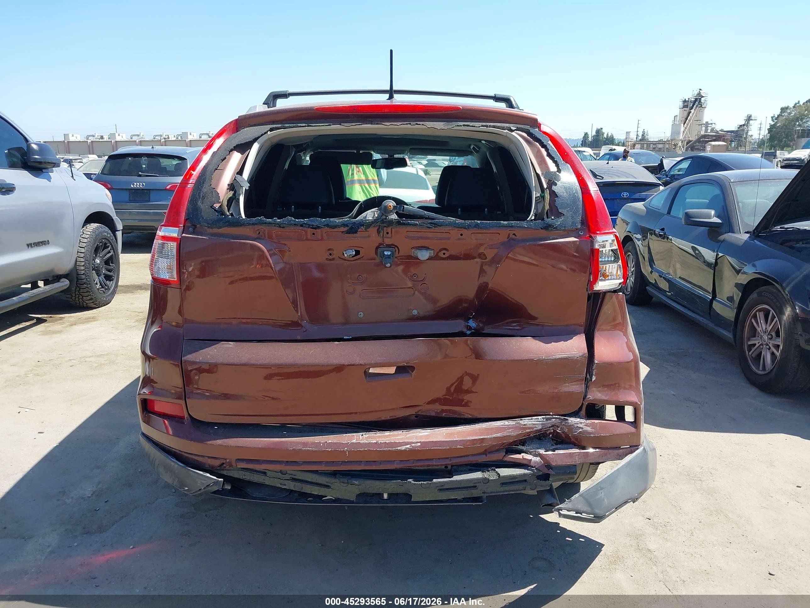 2015 Honda Cr-v Ex-l Maroon vin: 2HKRM3H79FH558763