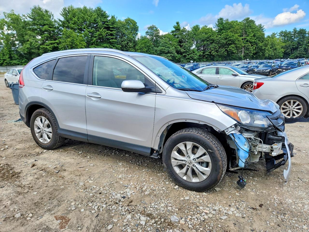 2013 Honda Cr-v Exl Silver vin: 2HKRM3H7XDH508256