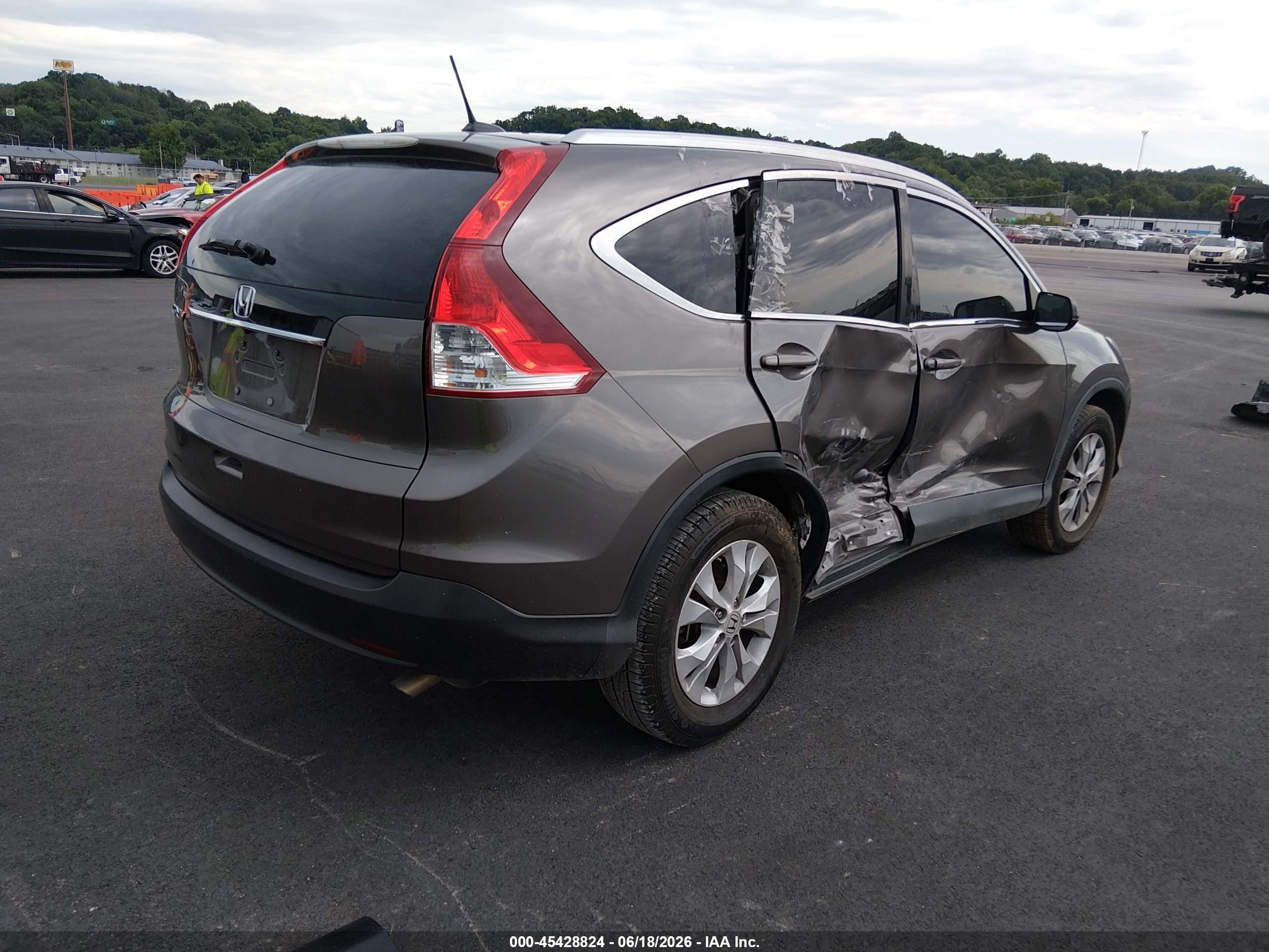 2014 Honda Cr-v Ex-l Коричневый vin: 2HKRM3H7XEH515127