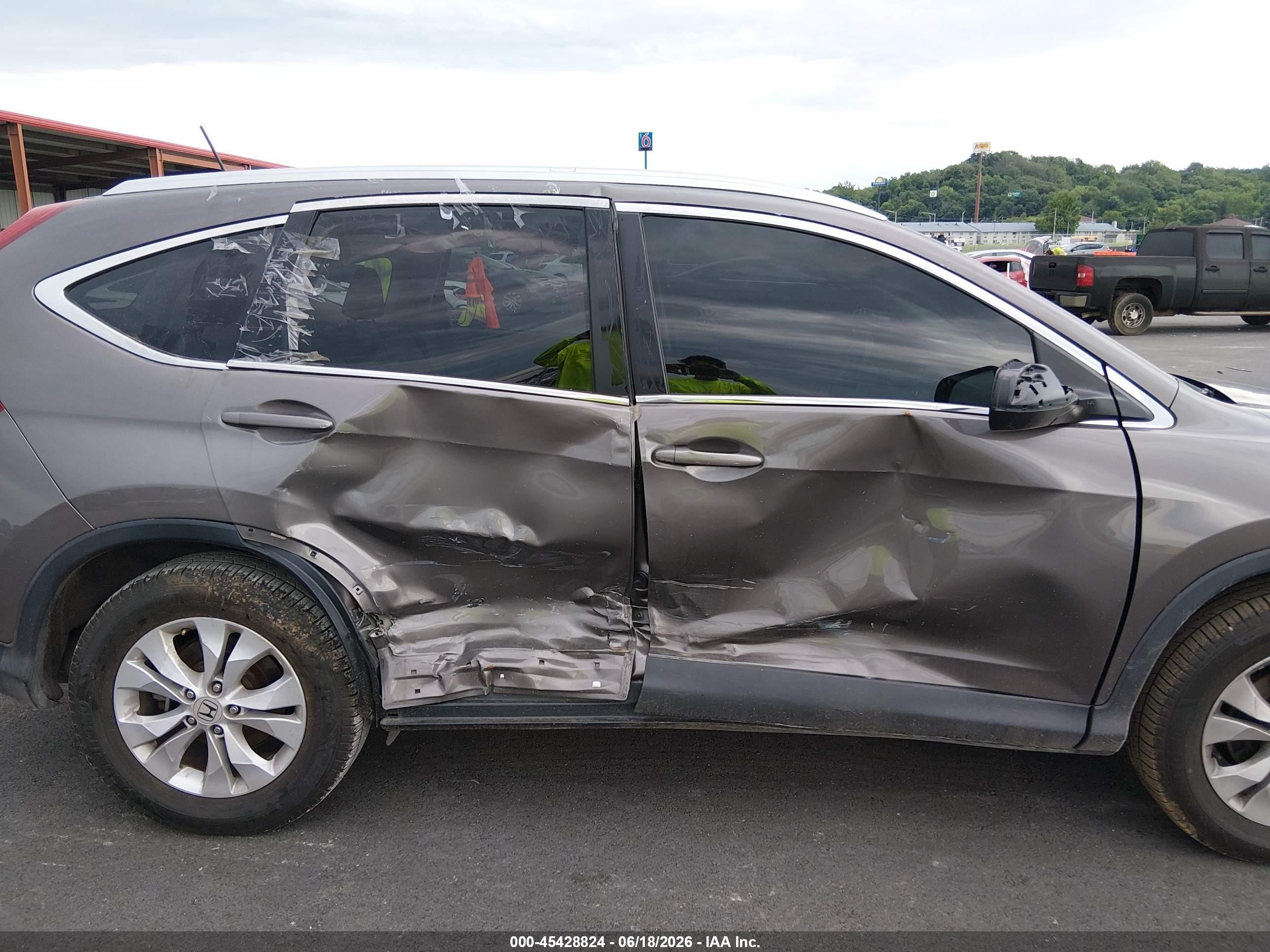 2014 Honda Cr-v Ex-l Коричневый vin: 2HKRM3H7XEH515127