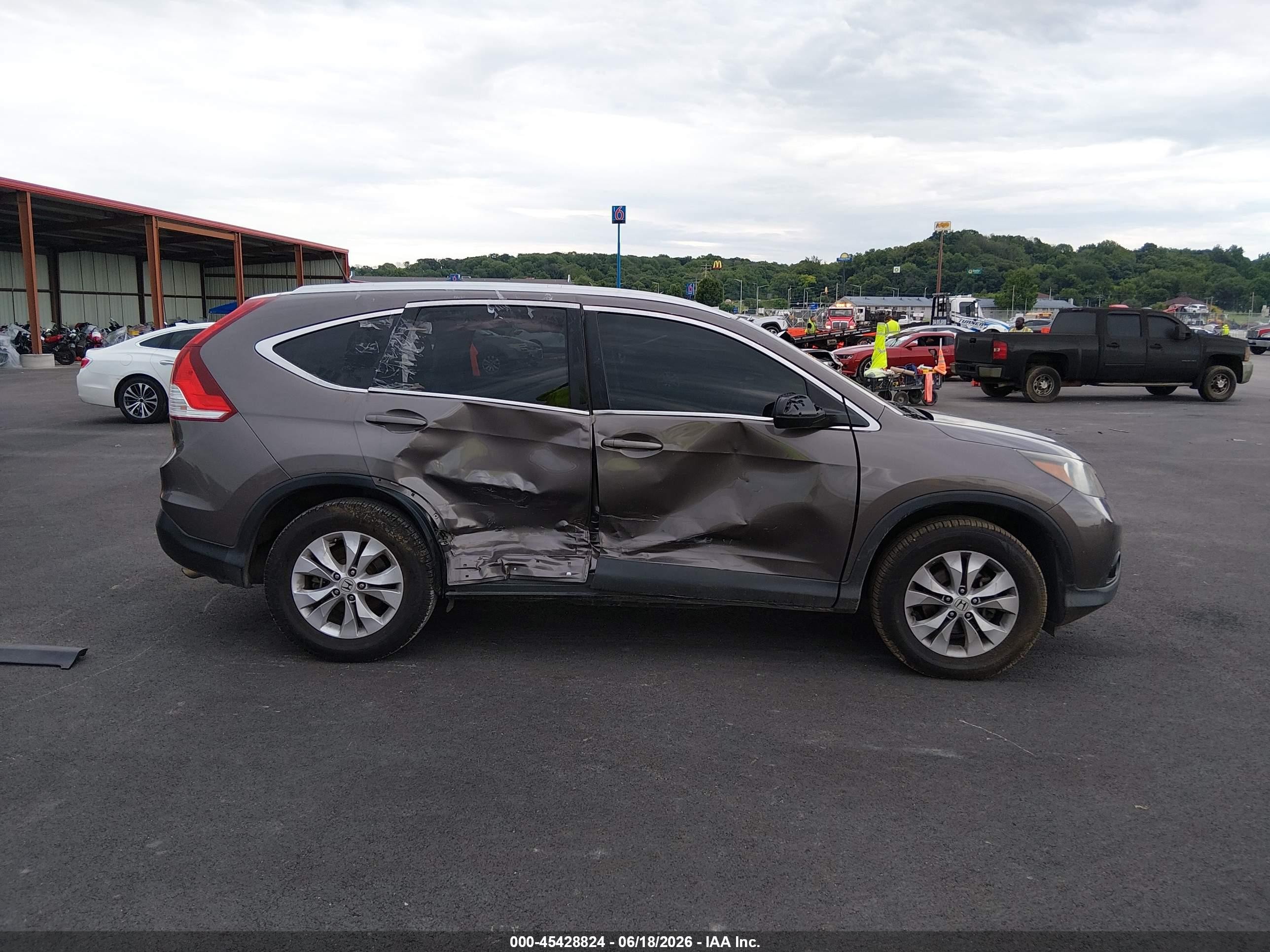 2014 Honda Cr-v Ex-l Коричневый vin: 2HKRM3H7XEH515127