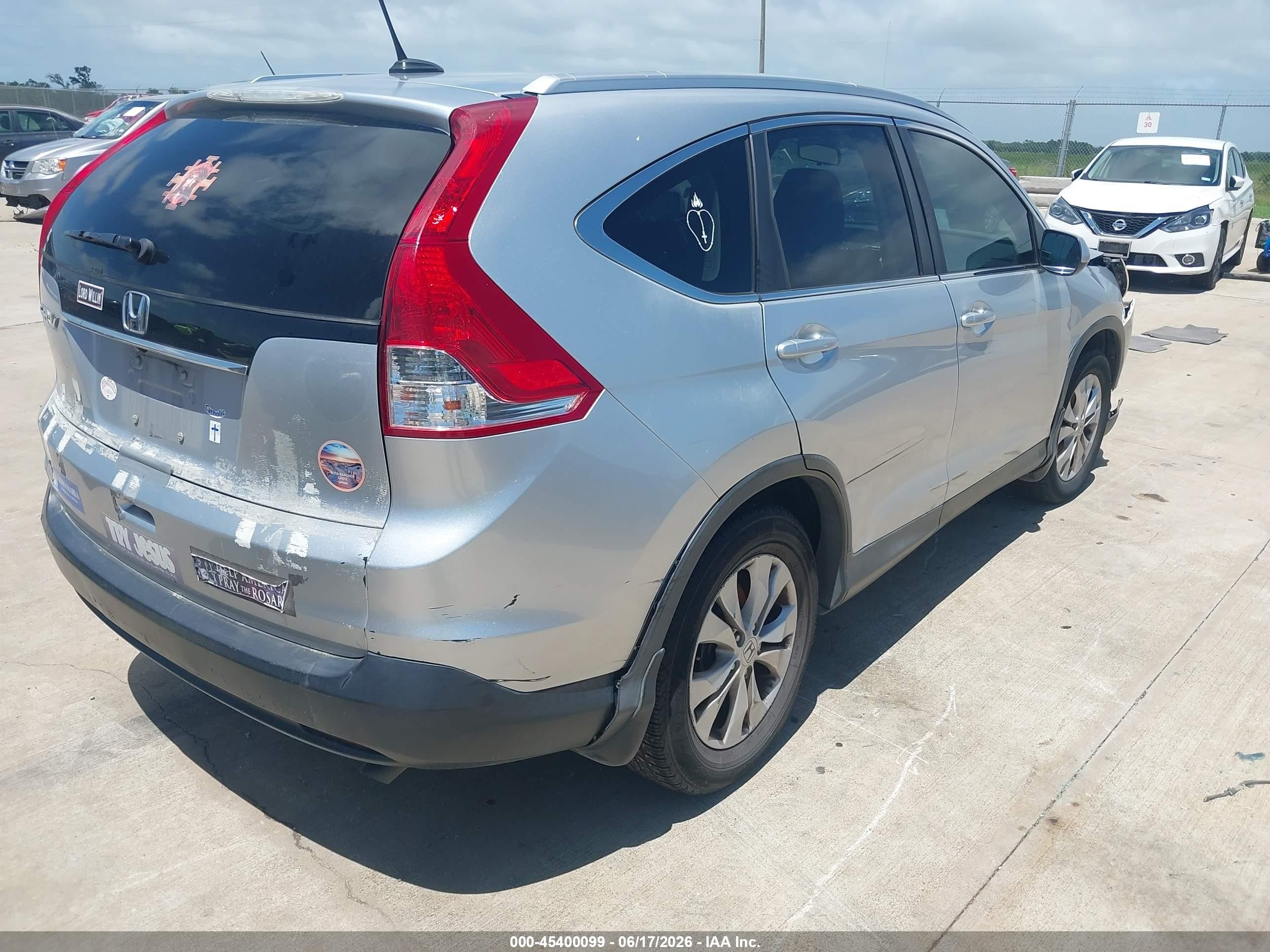 2014 Honda Cr-v Ex-l Silver vin: 2HKRM3H7XEH515158