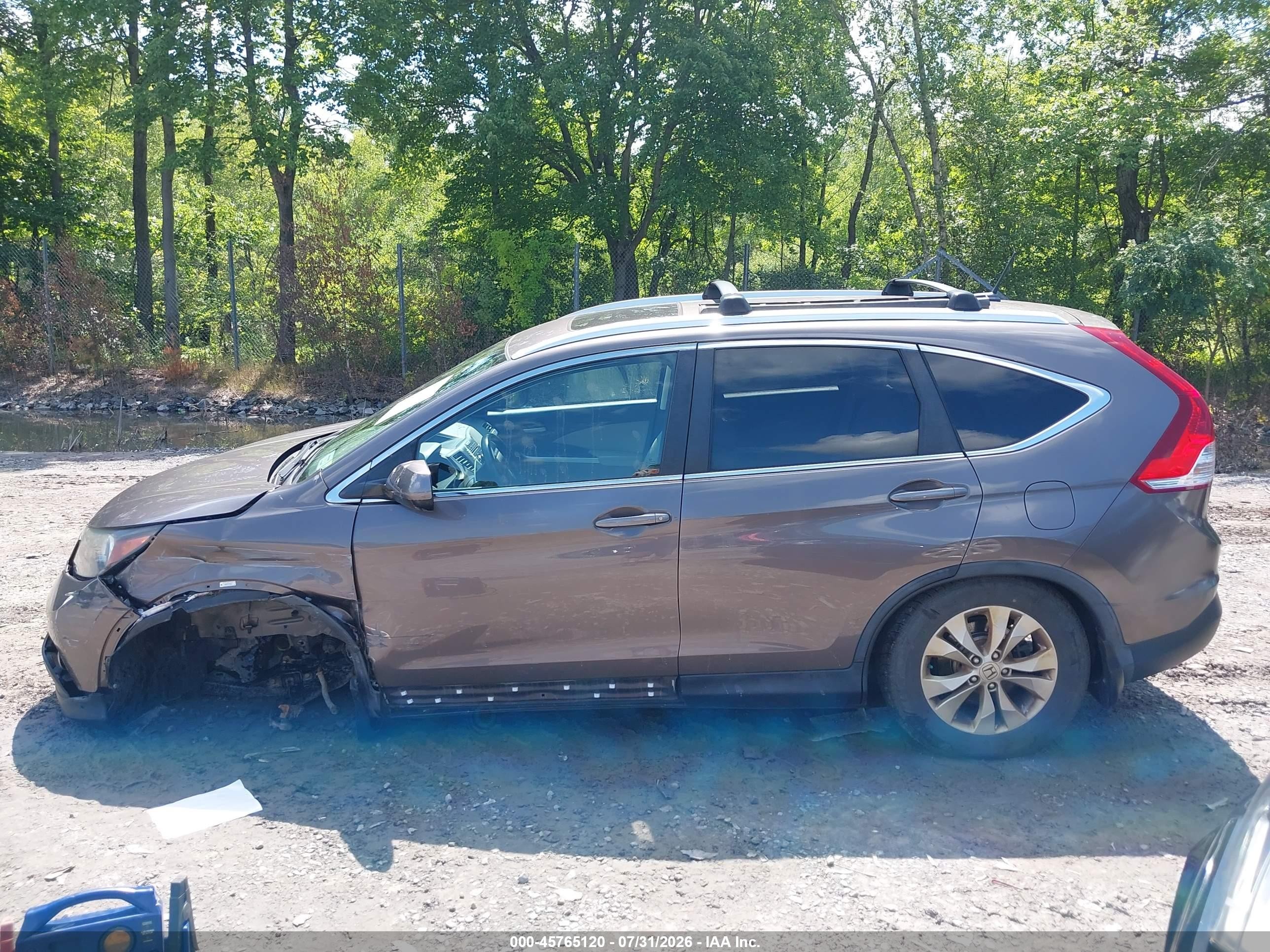 2014 Honda Cr-v Ex-l Желто-коричневый vin: 2HKRM3H7XEH529383