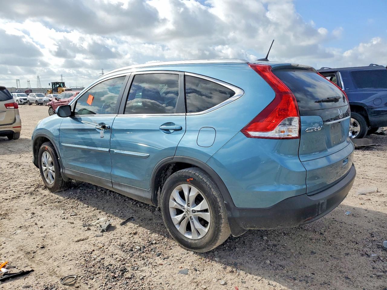 2014 Honda Cr-v Exl Teal vin: 2HKRM3H7XEH557121