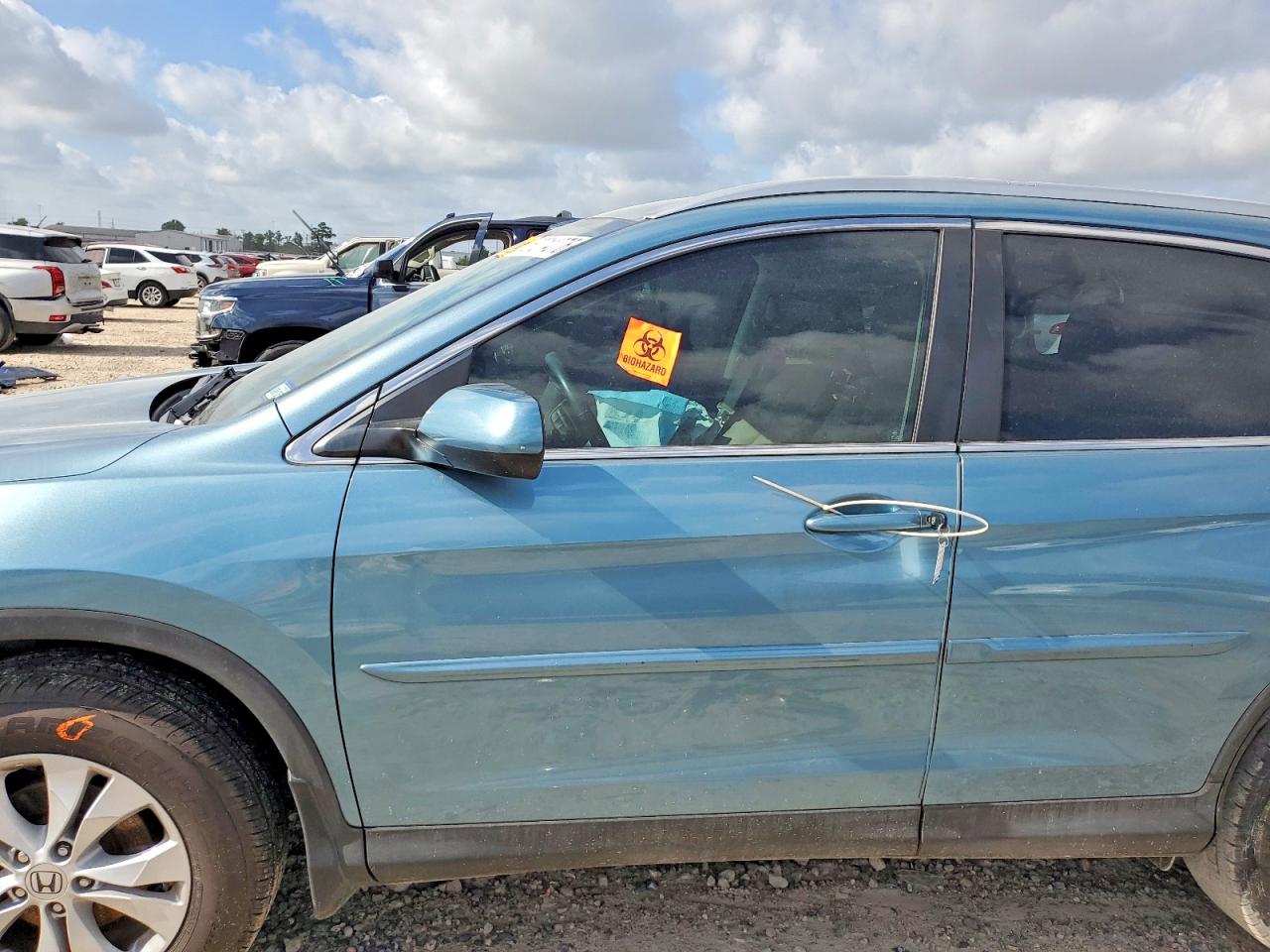 2014 Honda Cr-v Exl Teal vin: 2HKRM3H7XEH557121