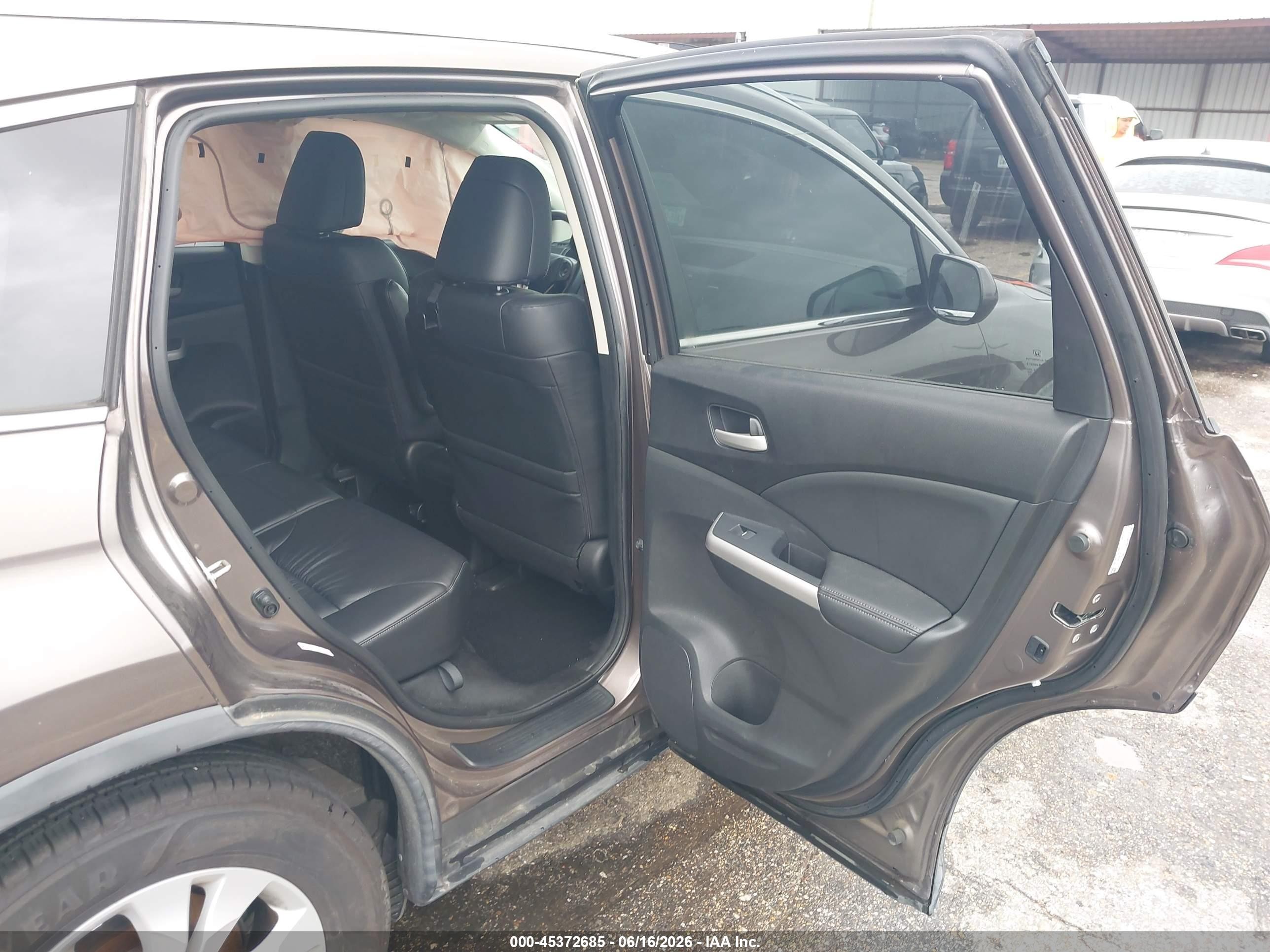 2014 Honda Cr-v Ex-l Brown vin: 2HKRM3H7XEH566319