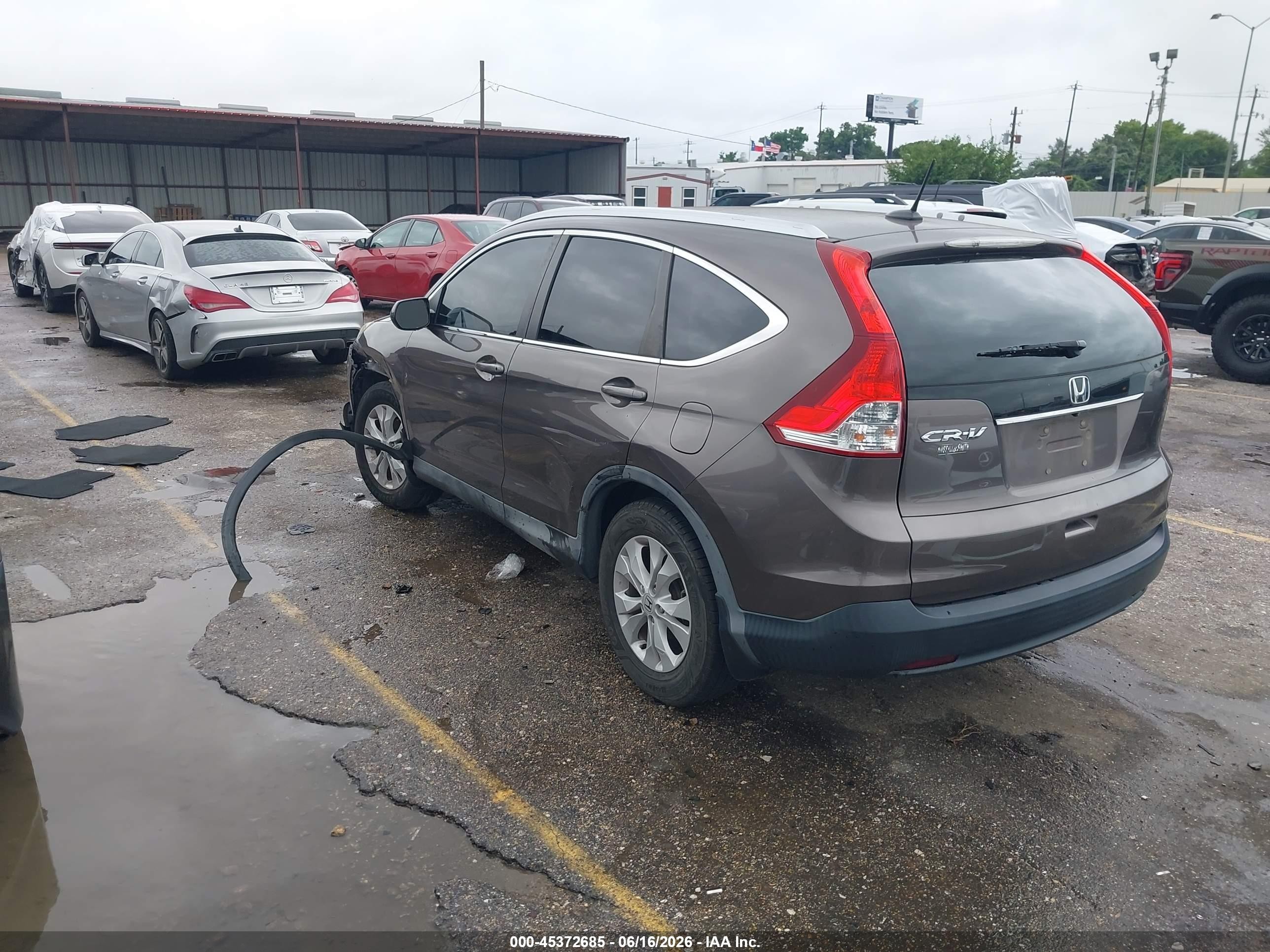 2014 Honda Cr-v Ex-l Brown vin: 2HKRM3H7XEH566319