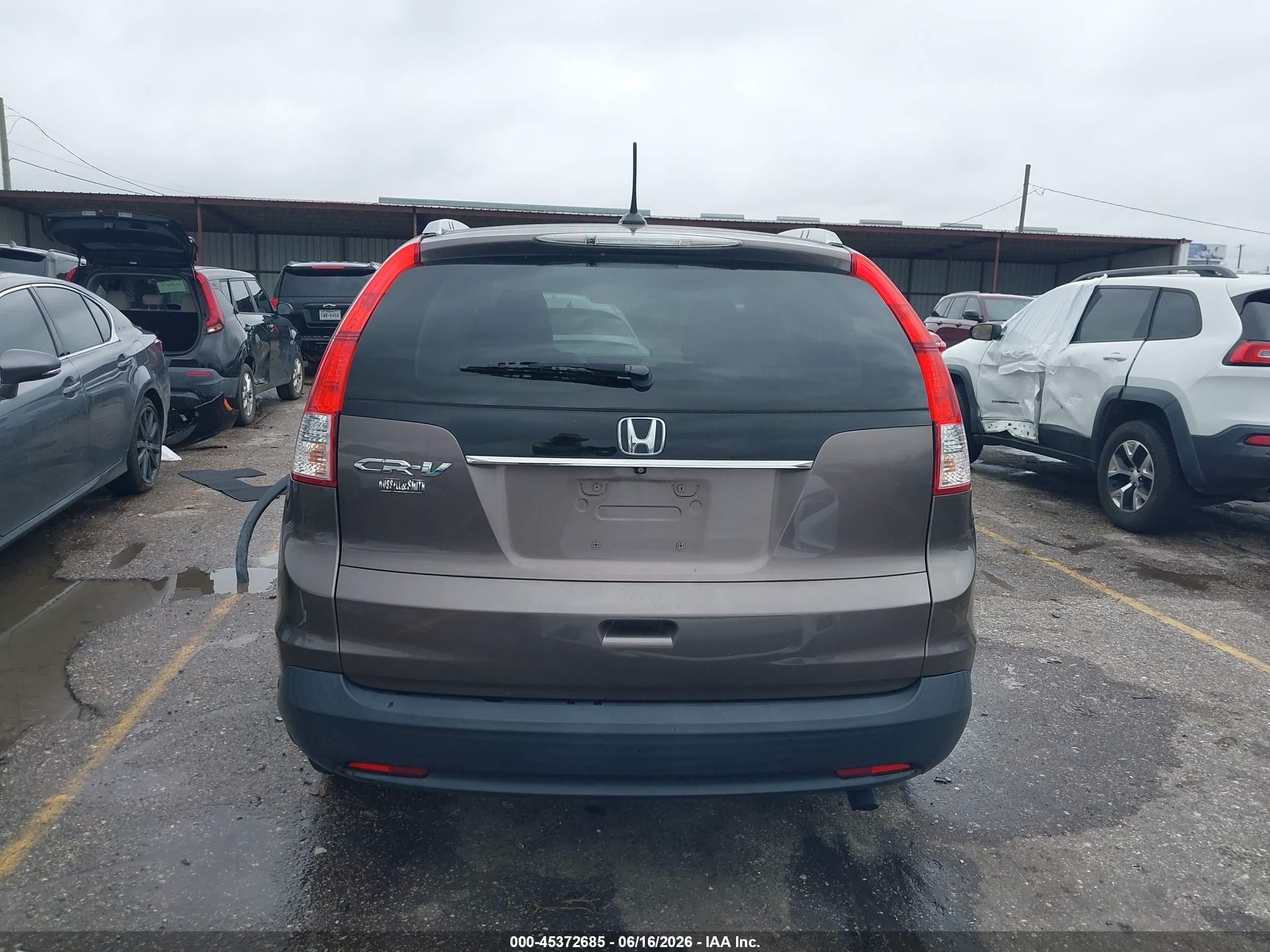 2014 Honda Cr-v Ex-l Brown vin: 2HKRM3H7XEH566319