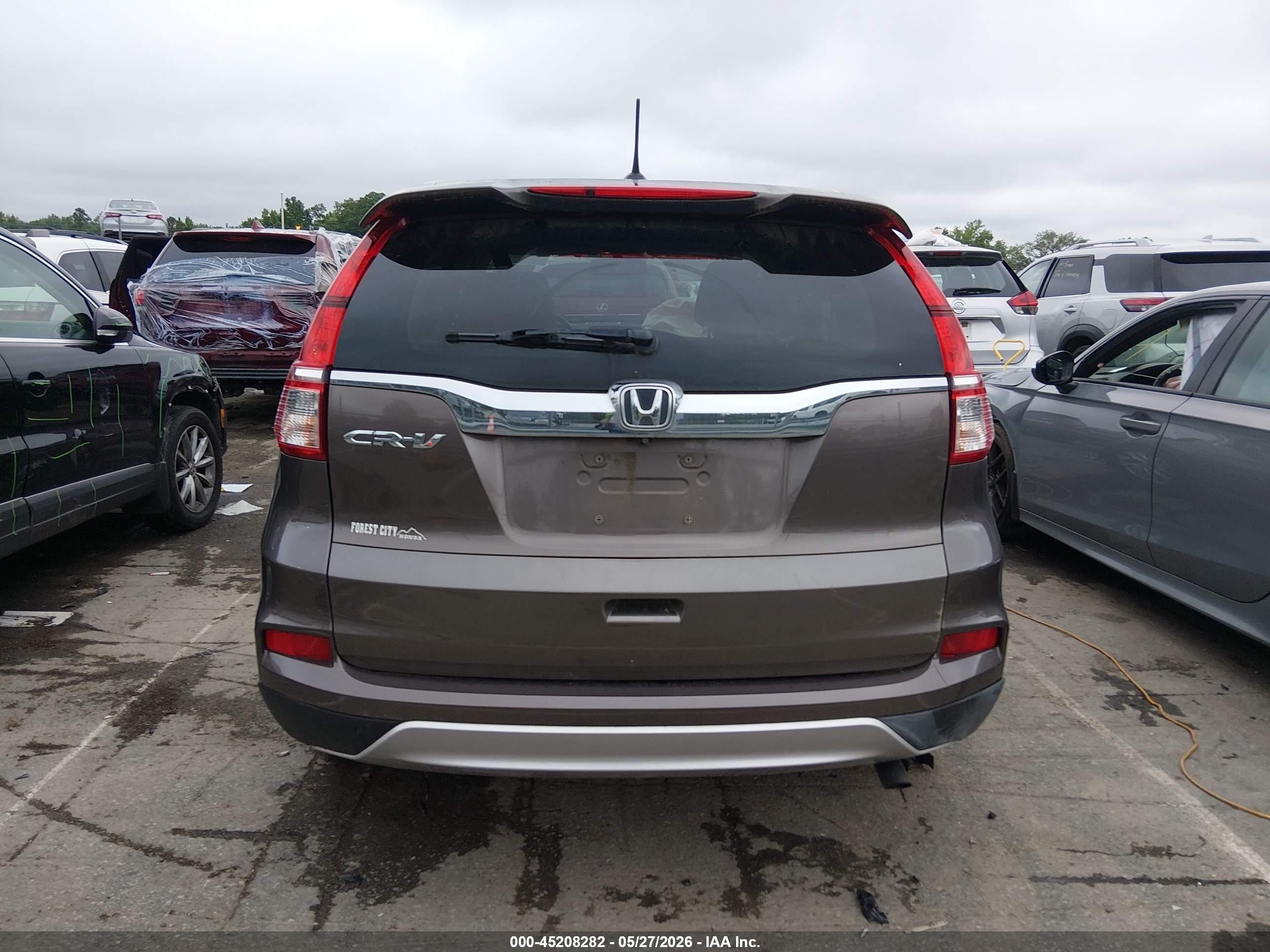 2015 Honda Cr-v Ex-l Gray vin: 2HKRM3H7XFH517302