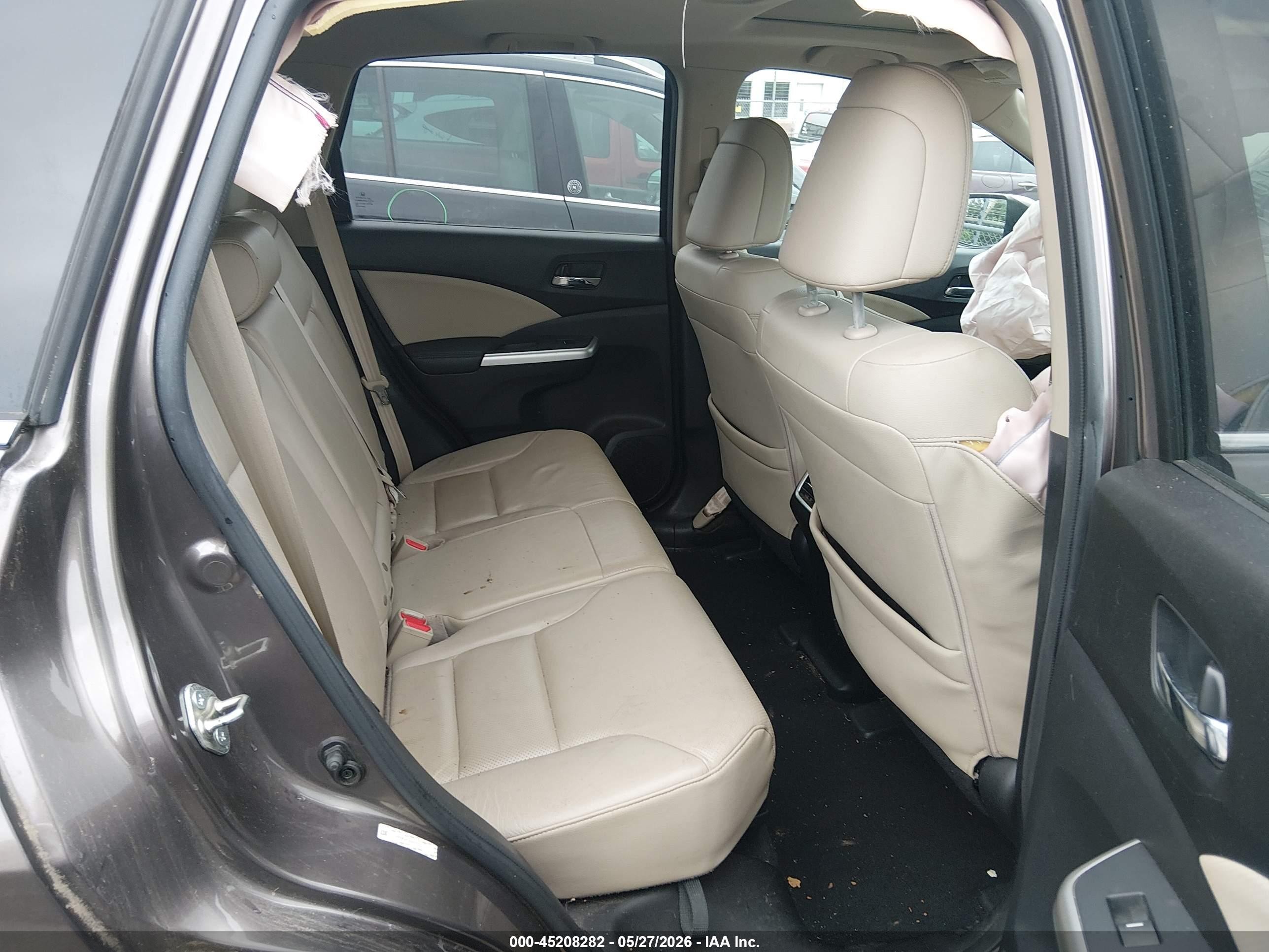 2015 Honda Cr-v Ex-l Gray vin: 2HKRM3H7XFH517302