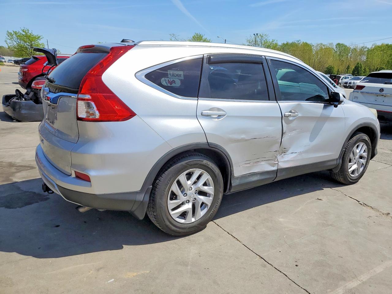 2015 Honda Cr-v Exl Silver vin: 2HKRM3H7XFH521592