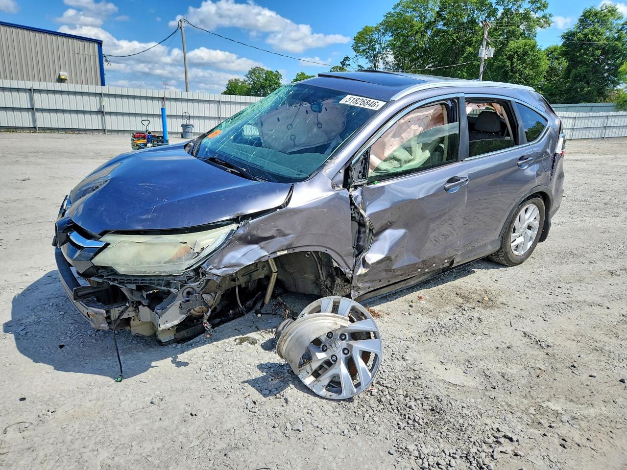 2015 Honda Cr-v Exl Gray vin: 2HKRM3H7XFH523391