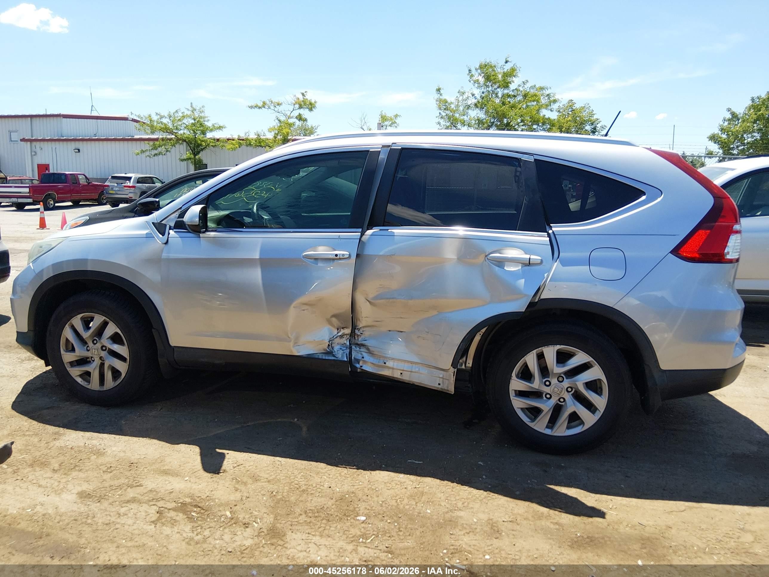 2016 Honda Cr-v Ex-l Silver vin: 2HKRM3H7XGH543285