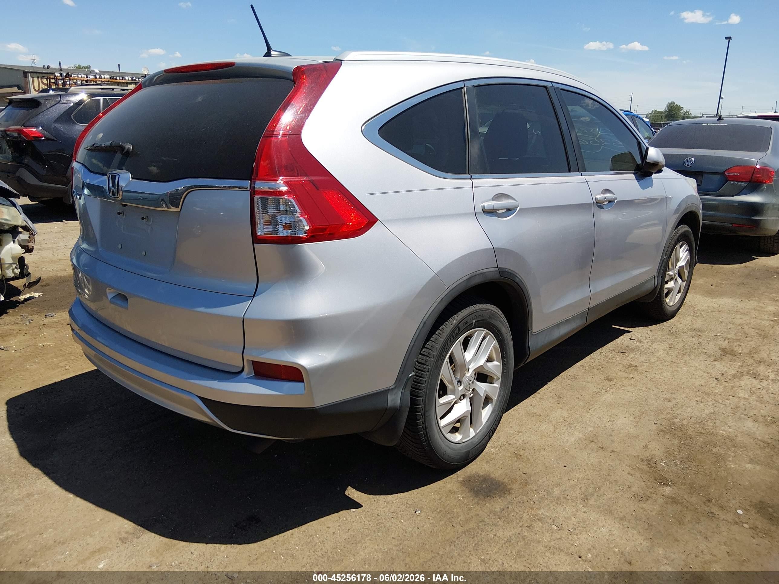 2016 Honda Cr-v Ex-l Silver vin: 2HKRM3H7XGH543285