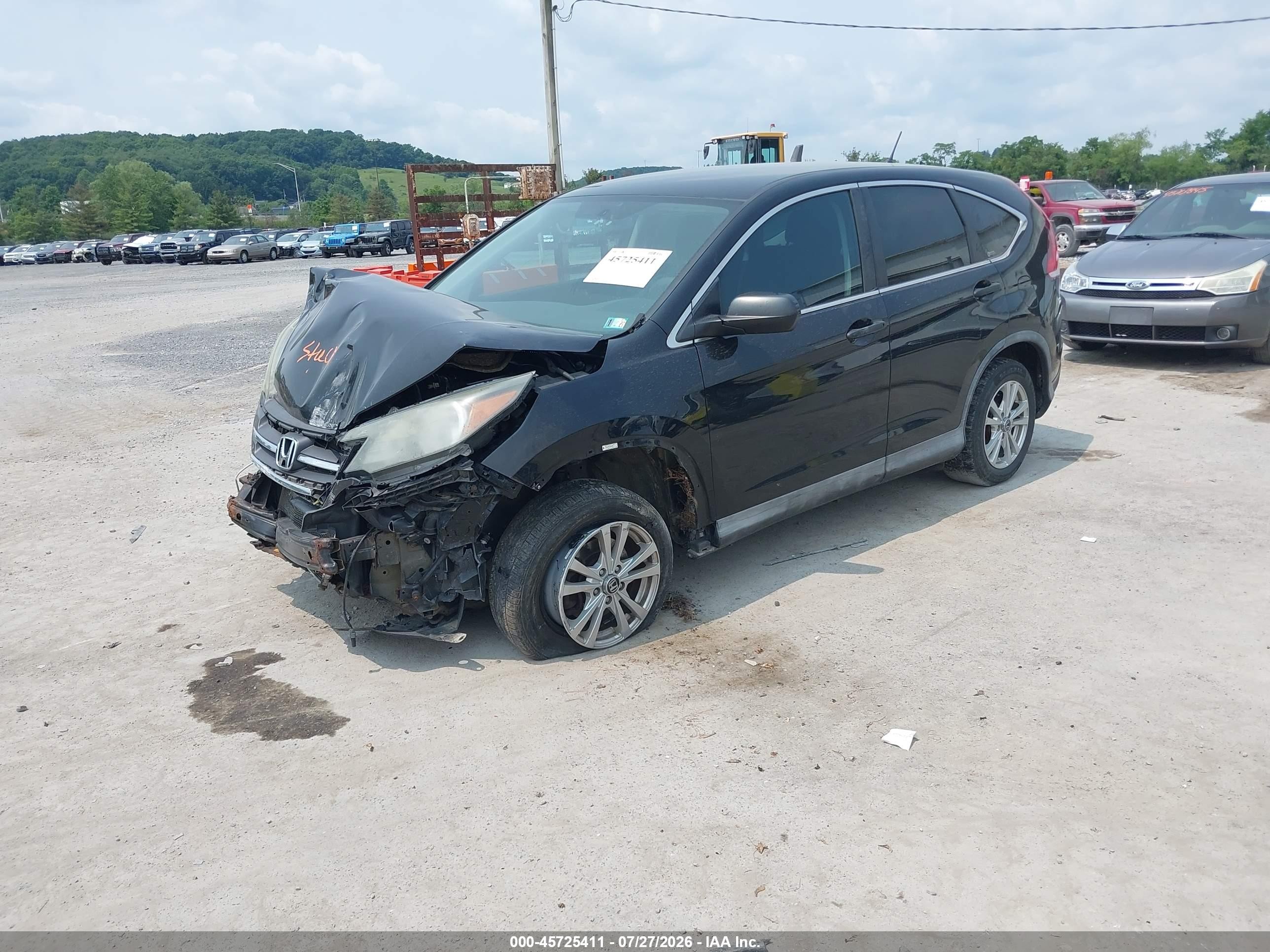2012 Honda Cr-v Lx Black vin: 2HKRM4H30CH603359