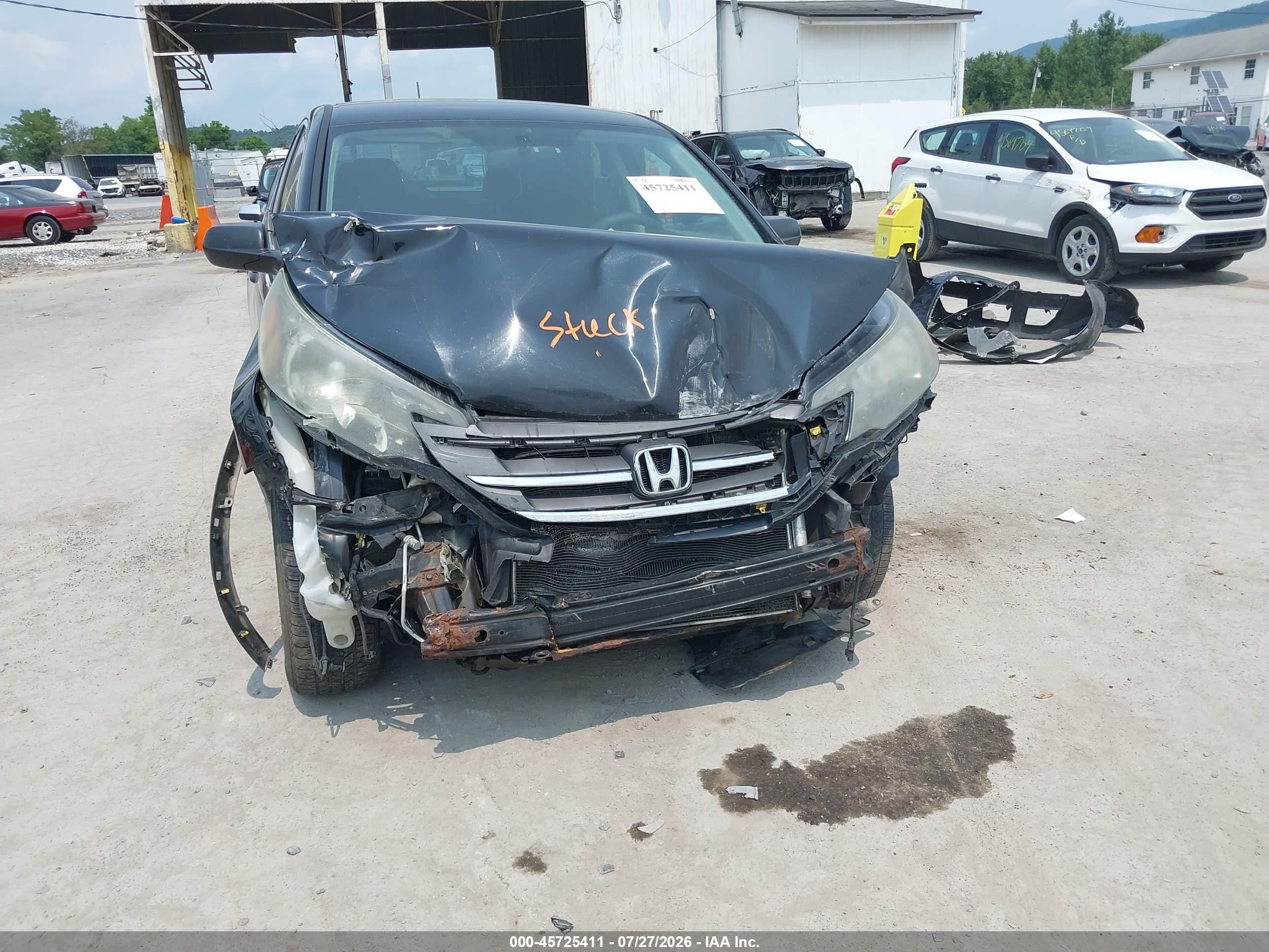 2012 Honda Cr-v Lx Black vin: 2HKRM4H30CH603359