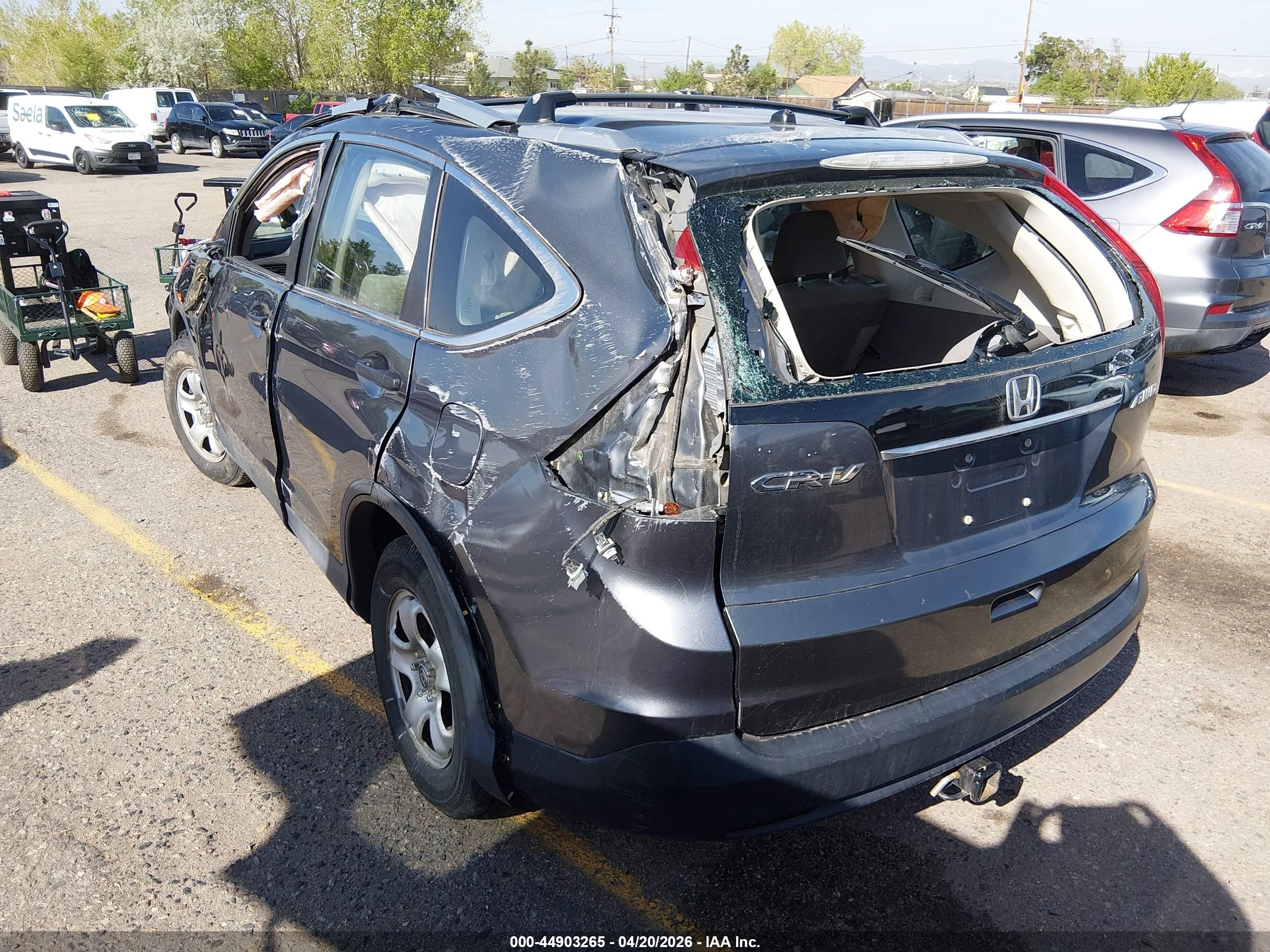 2013 Honda Cr-v Lx Gray vin: 2HKRM4H30DH643135