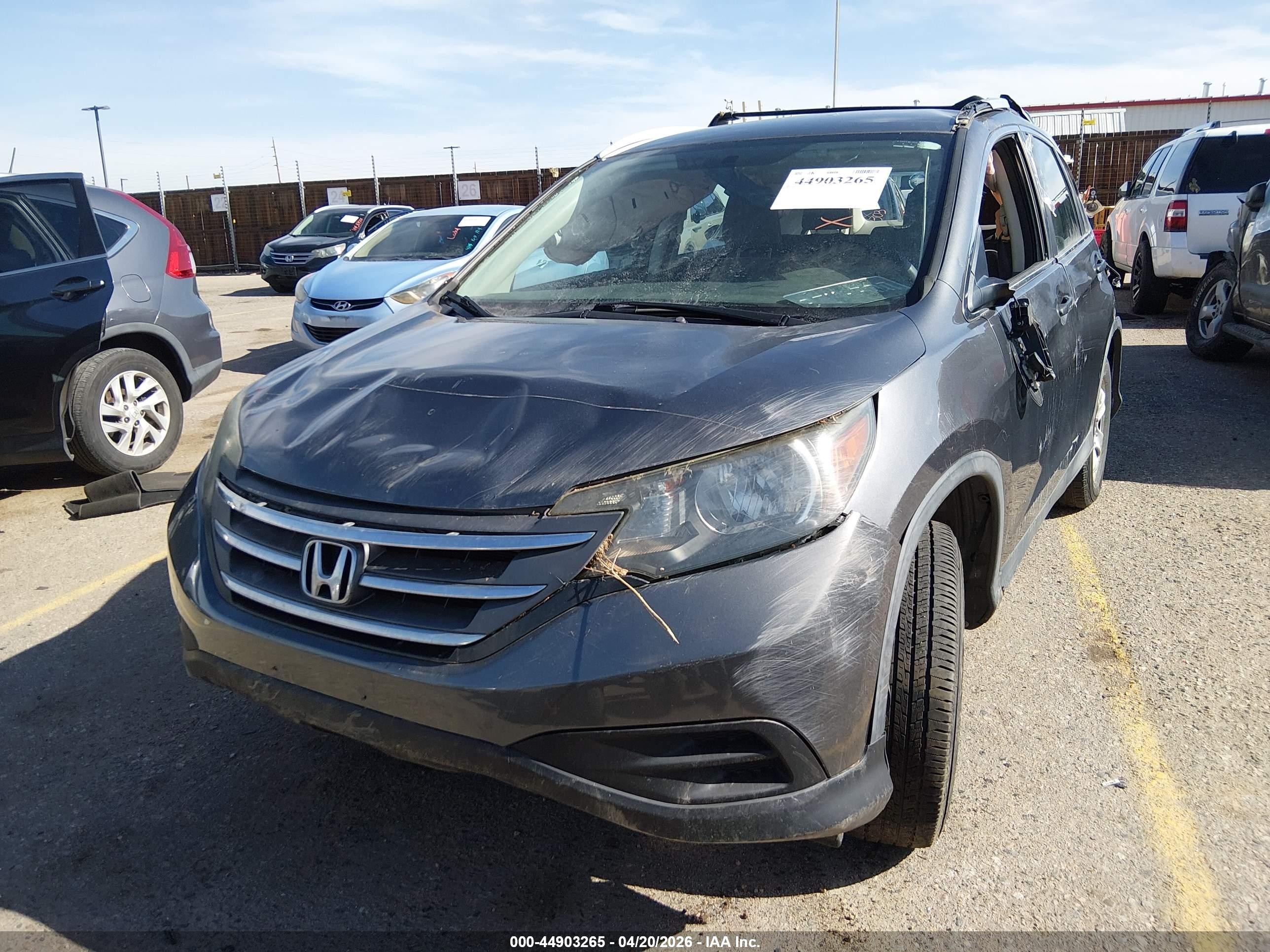 2013 Honda Cr-v Lx Gray vin: 2HKRM4H30DH643135