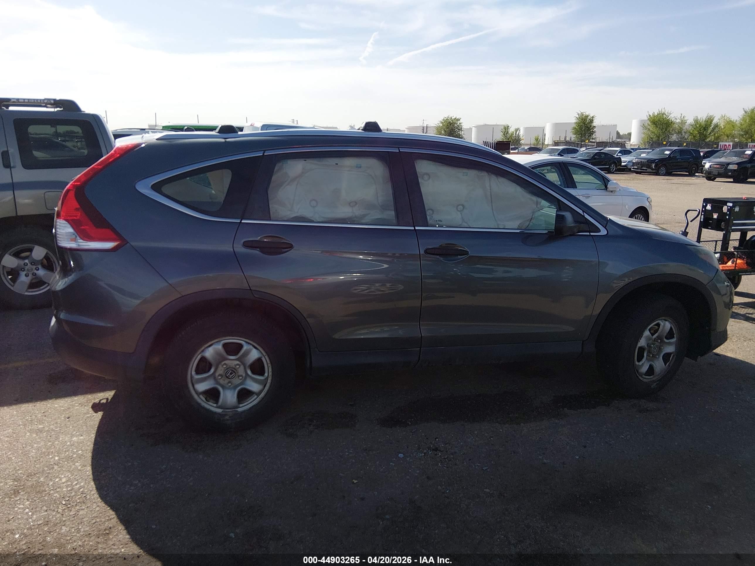 2013 Honda Cr-v Lx Gray vin: 2HKRM4H30DH643135