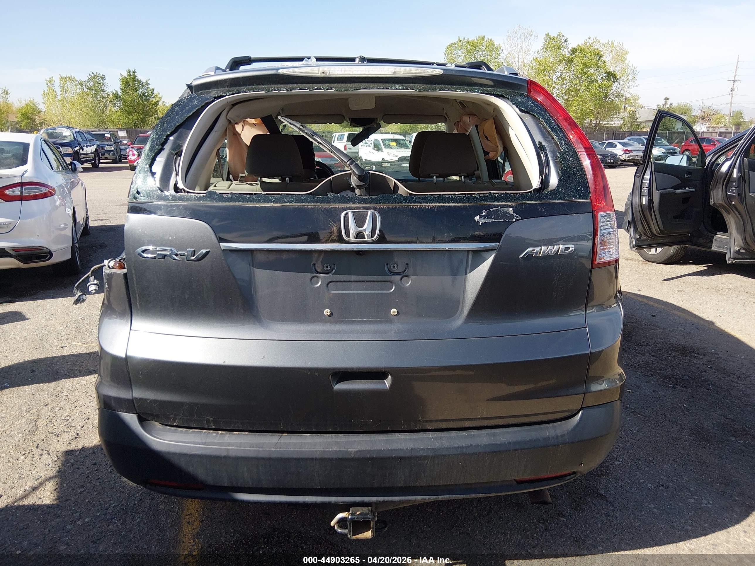 2013 Honda Cr-v Lx Gray vin: 2HKRM4H30DH643135
