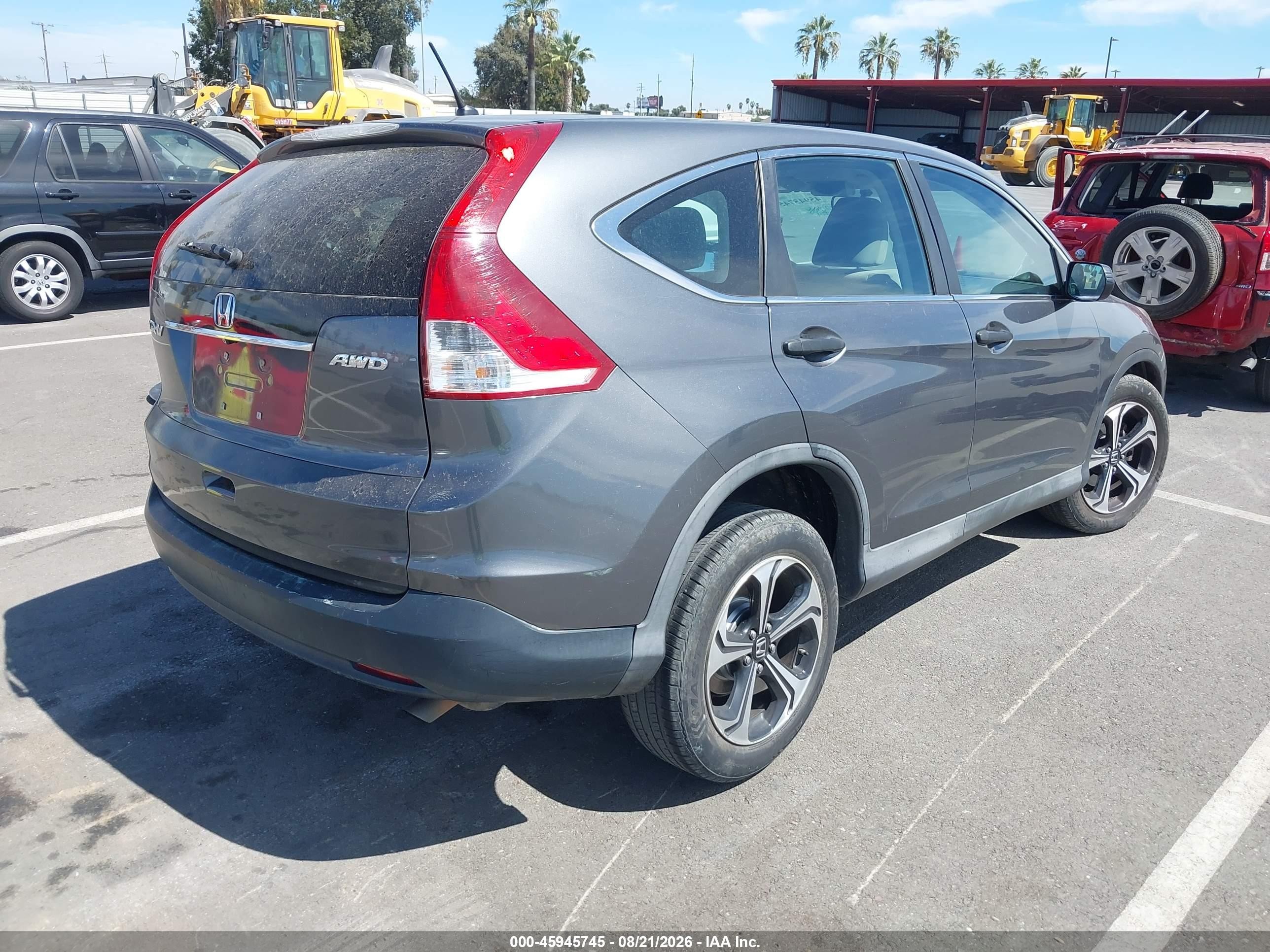 2013 Honda Cr-v Lx Серый vin: 2HKRM4H30DH657813