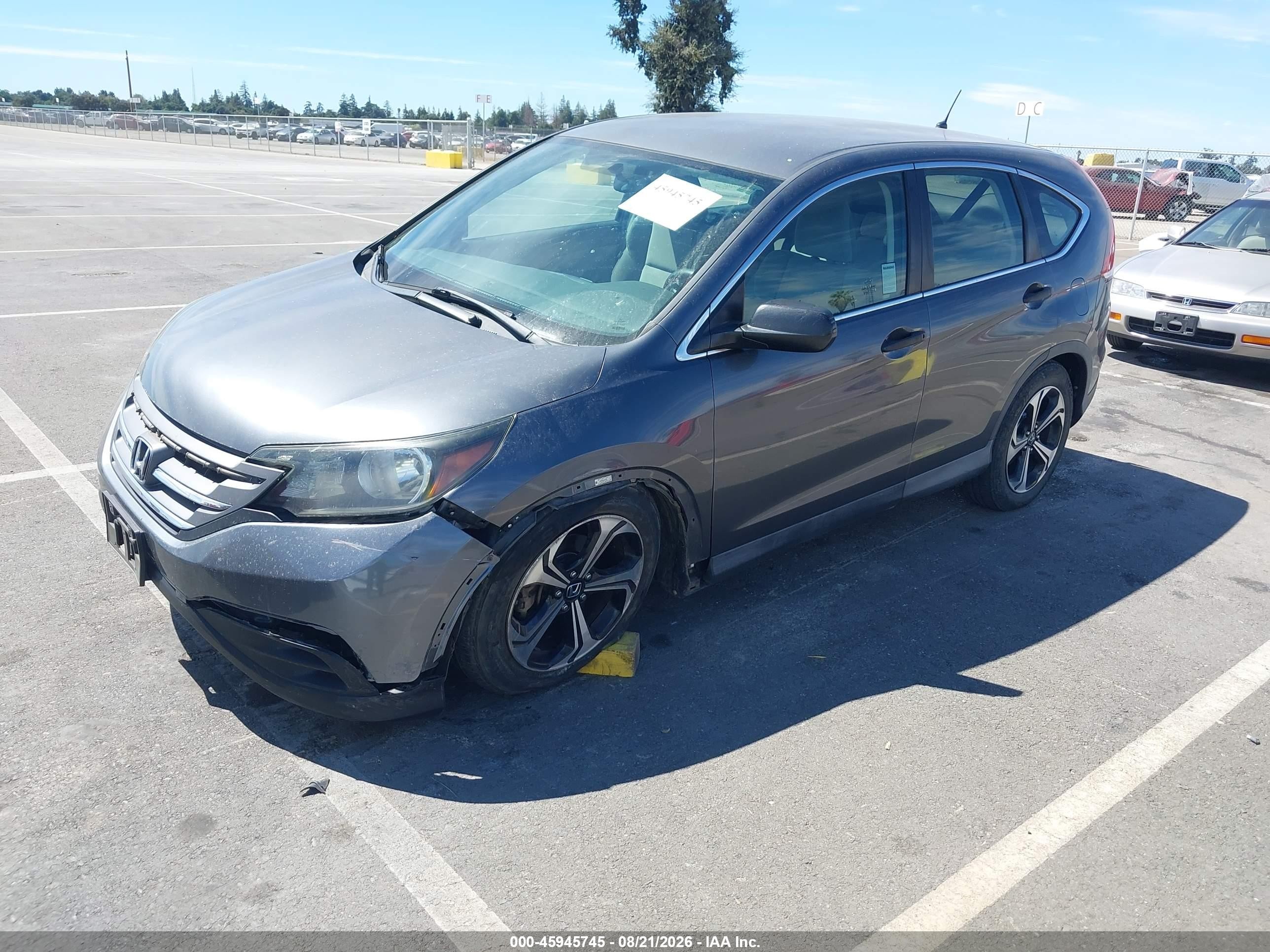 2013 Honda Cr-v Lx Серый vin: 2HKRM4H30DH657813