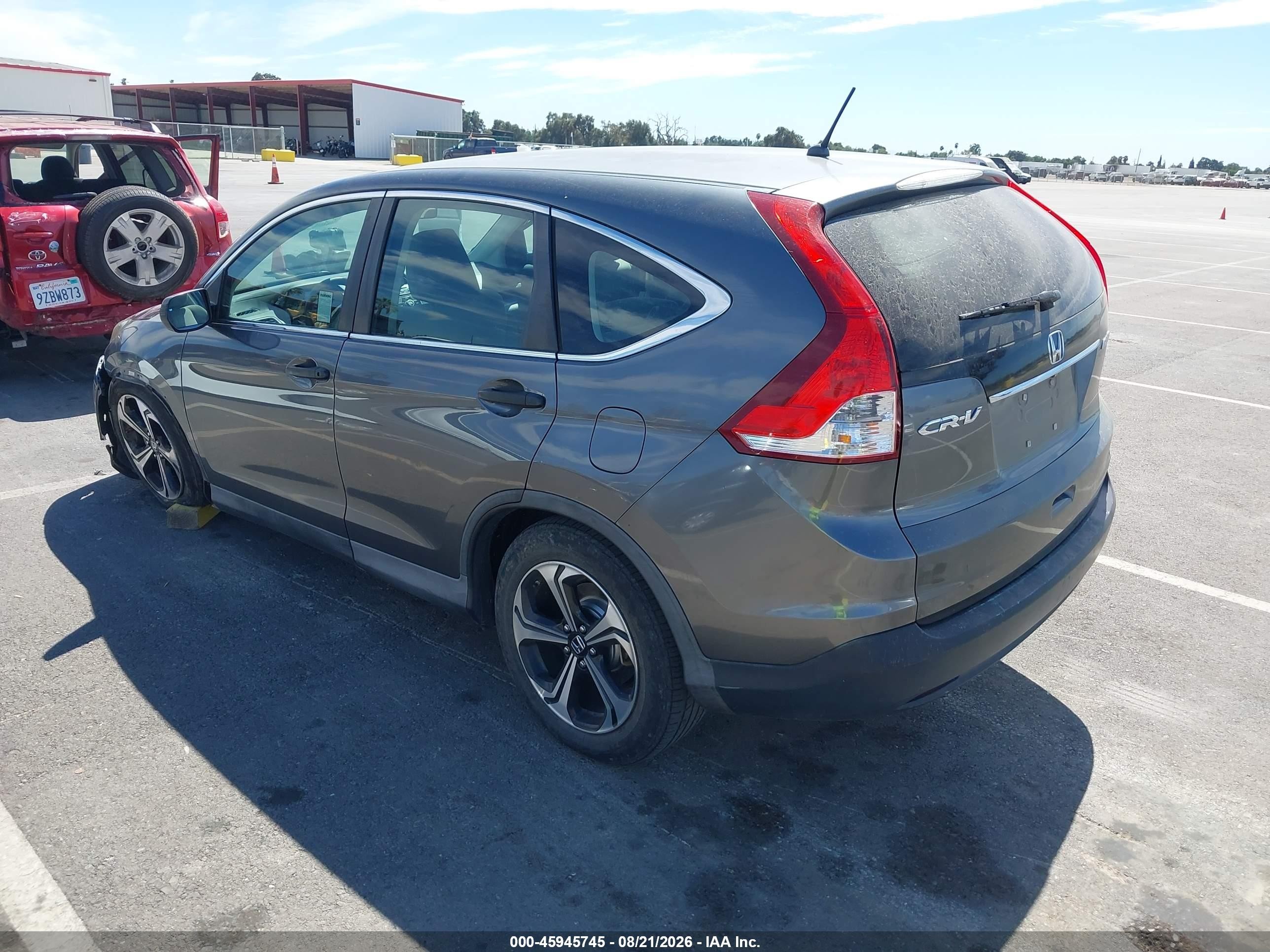 2013 Honda Cr-v Lx Серый vin: 2HKRM4H30DH657813