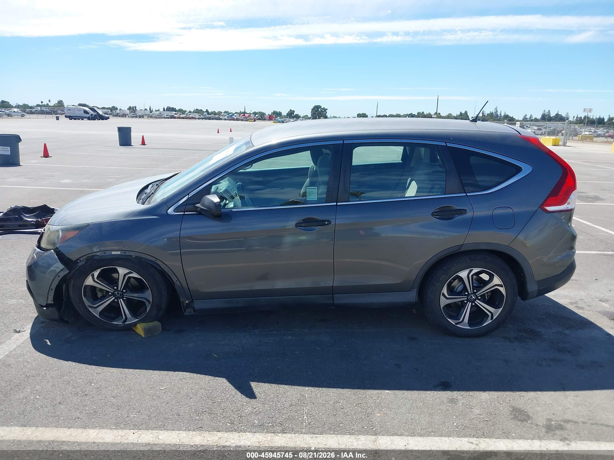 2013 Honda Cr-v Lx Серый vin: 2HKRM4H30DH657813