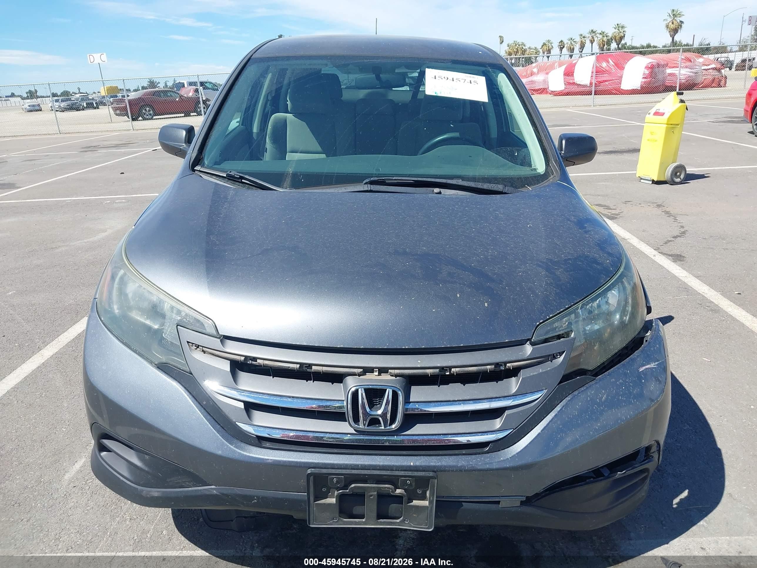 2013 Honda Cr-v Lx Серый vin: 2HKRM4H30DH657813