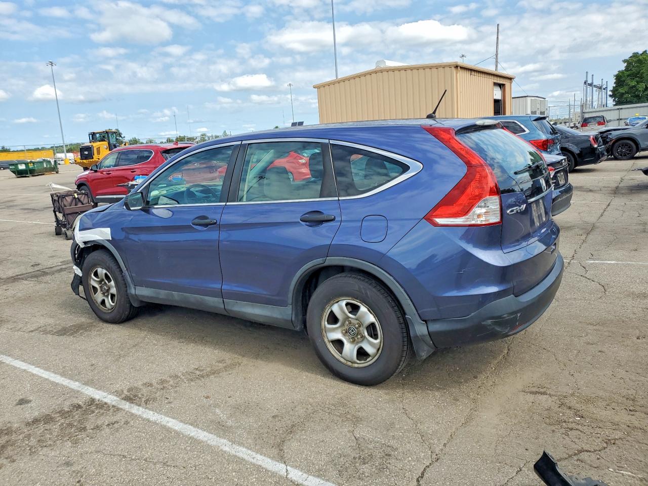 2013 Honda Cr-v Lx Blue vin: 2HKRM4H30DH668214