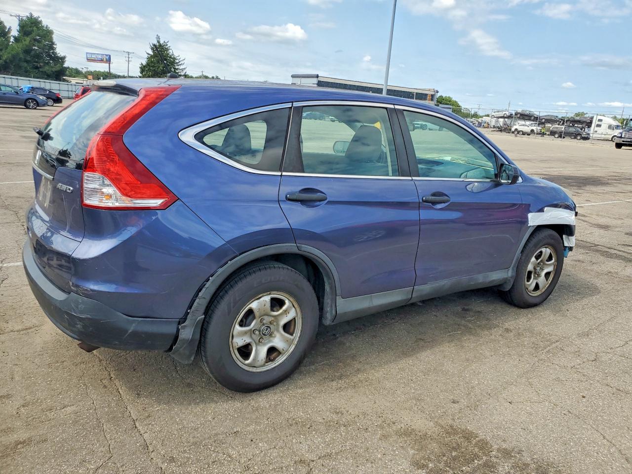 2013 Honda Cr-v Lx Blue vin: 2HKRM4H30DH668214