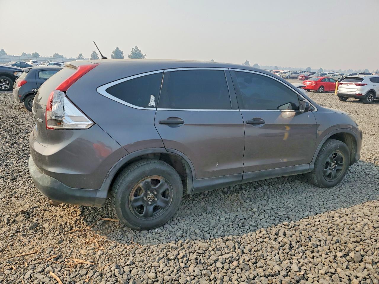 2013 Honda Cr-v Lx Gray vin: 2HKRM4H30DH676359