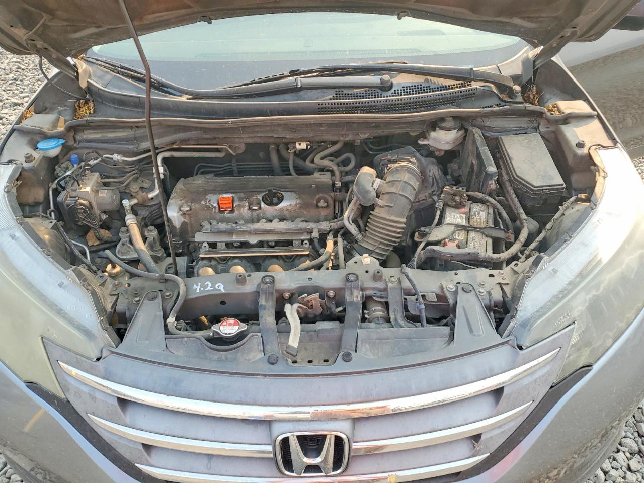 2013 Honda Cr-v Lx Gray vin: 2HKRM4H30DH676359