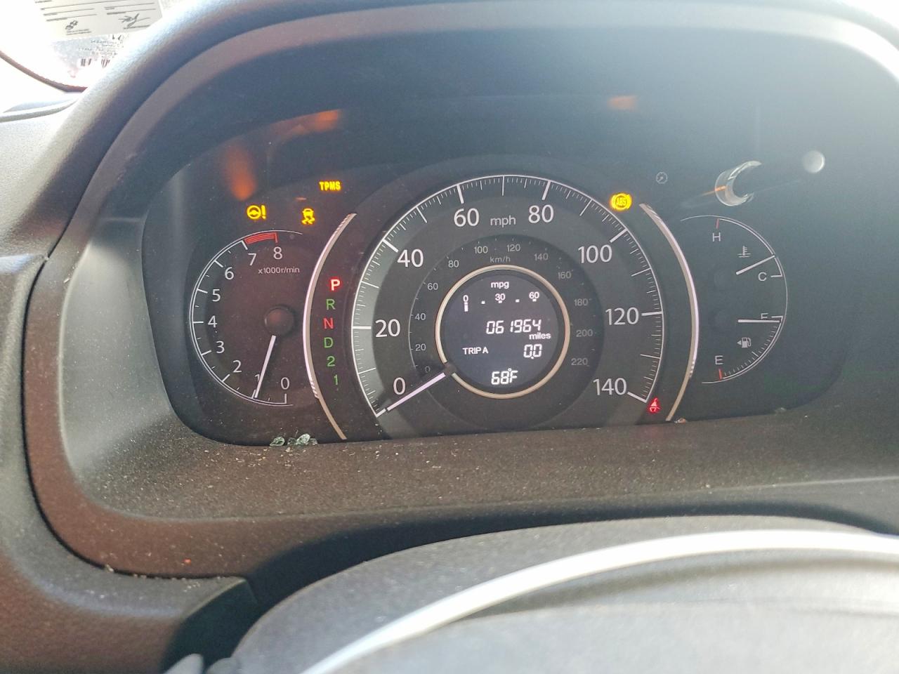 2013 Honda Cr-v Lx Gray vin: 2HKRM4H30DH694134