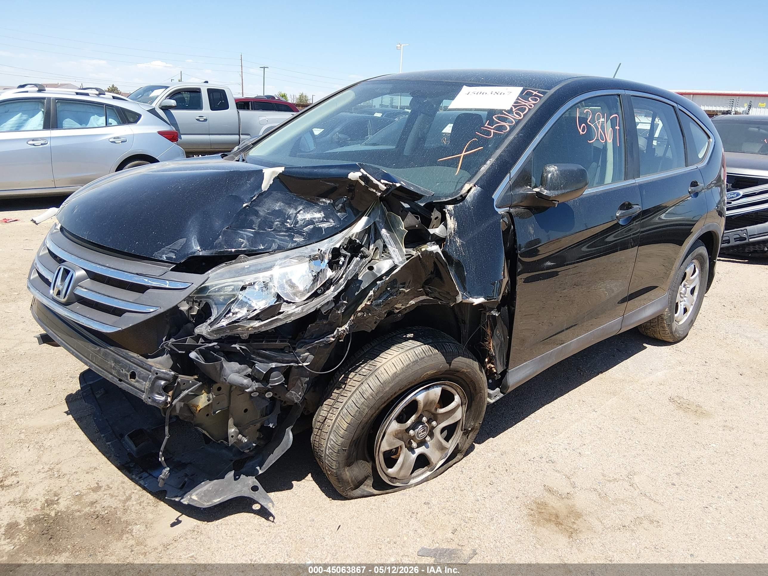2014 Honda Cr-v Lx Black vin: 2HKRM4H30EH610749