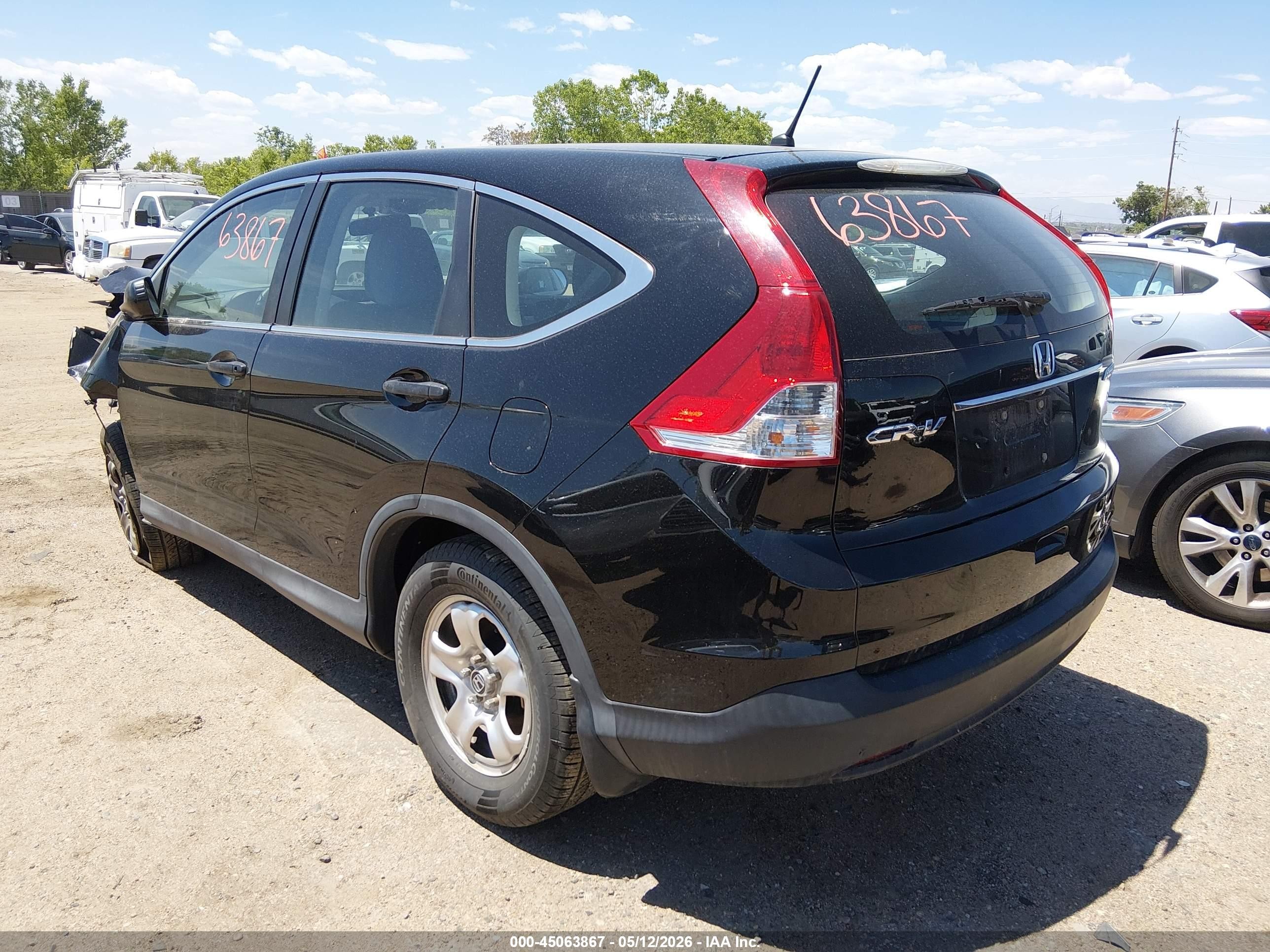 2014 Honda Cr-v Lx Black vin: 2HKRM4H30EH610749