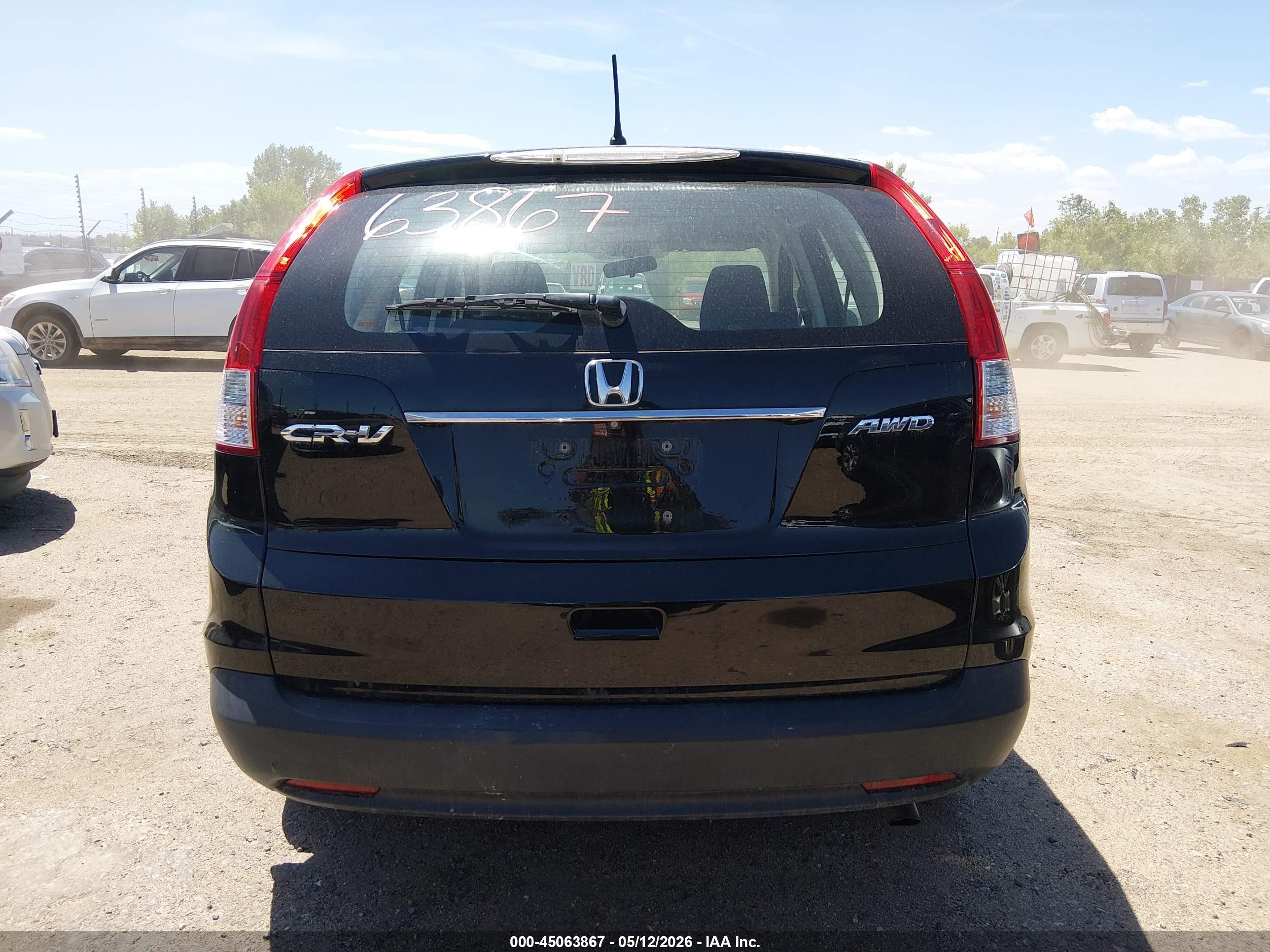 2014 Honda Cr-v Lx Black vin: 2HKRM4H30EH610749