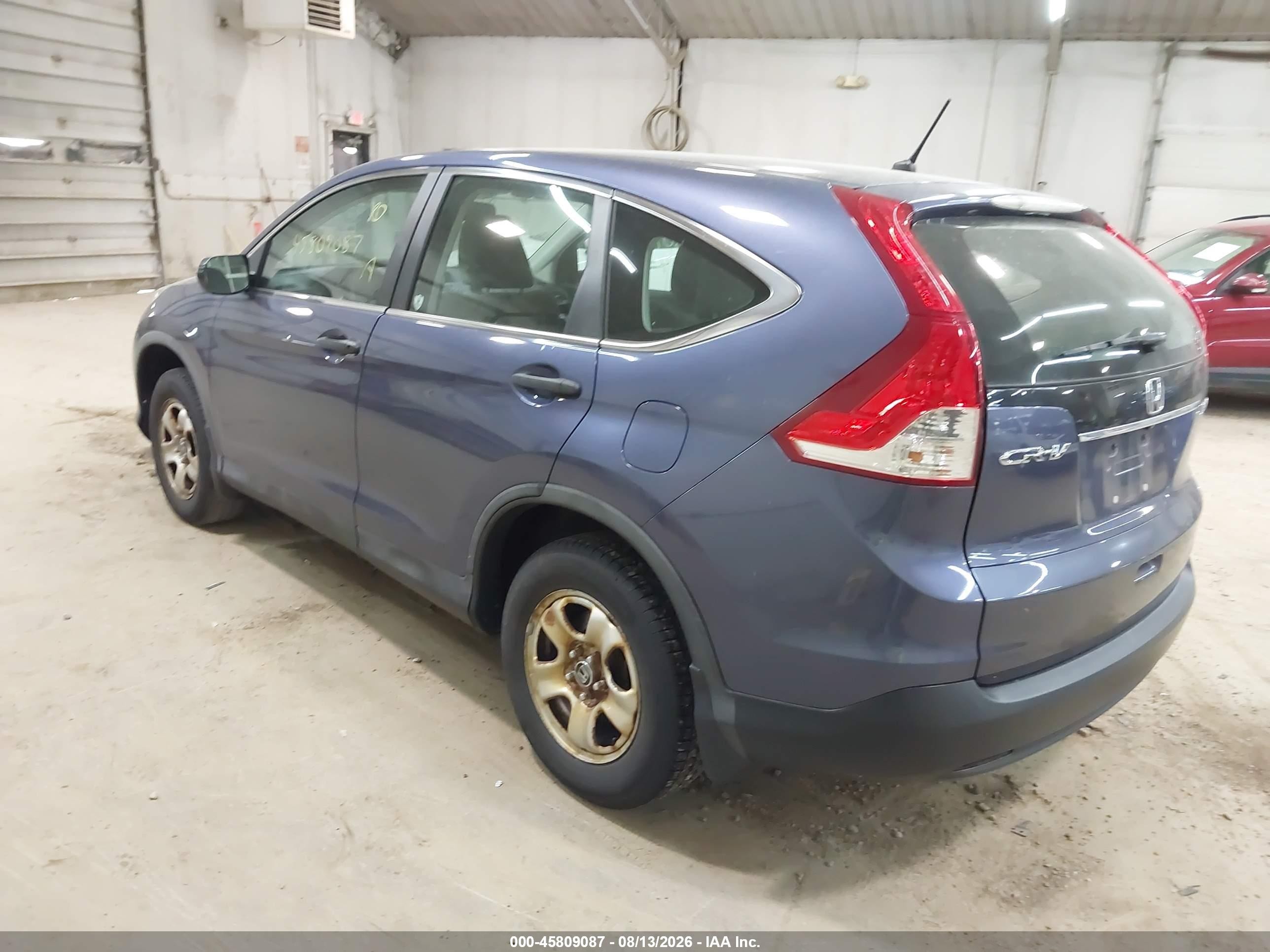 2014 Honda Cr-v Lx Blue vin: 2HKRM4H30EH613652