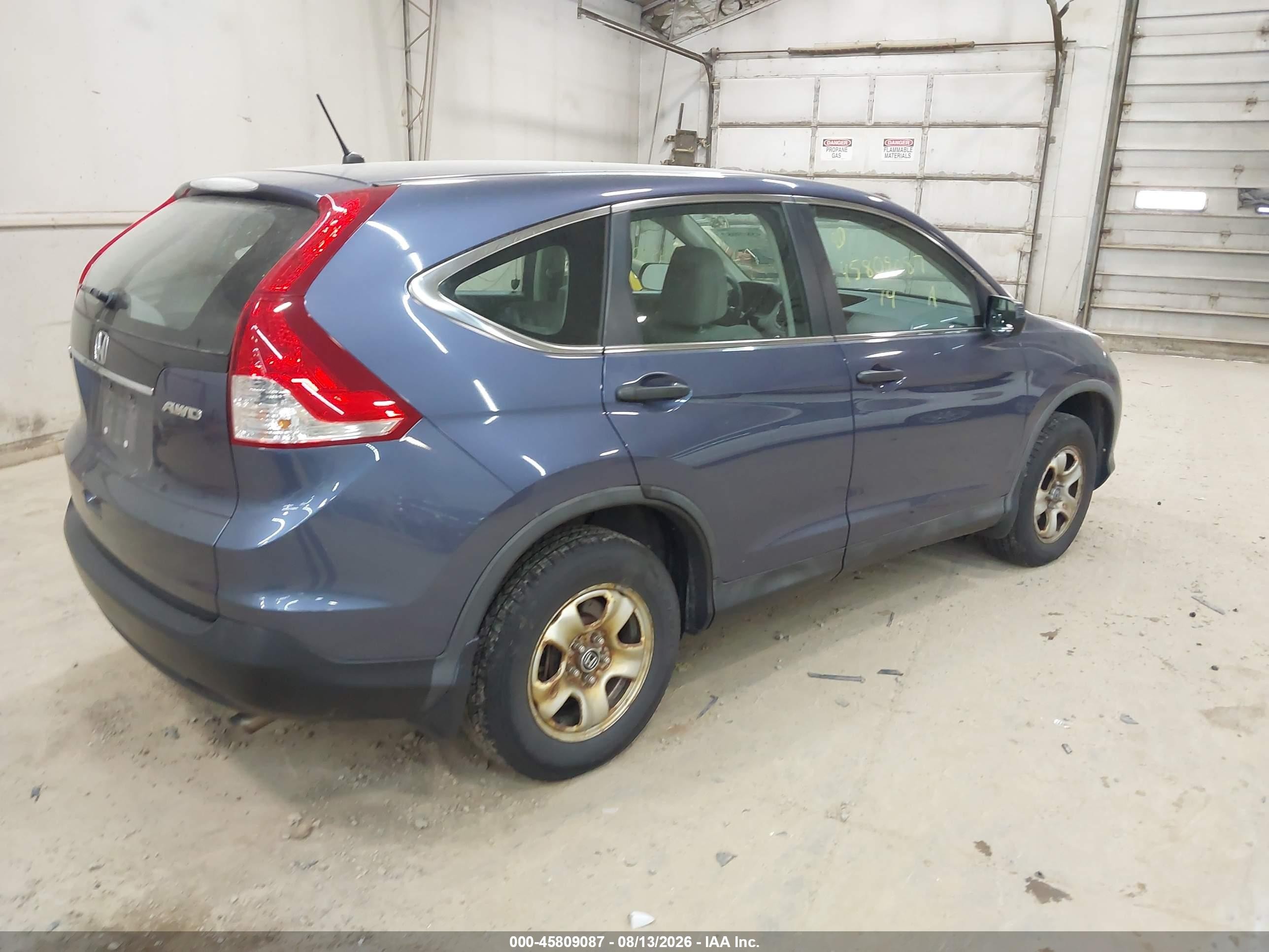 2014 Honda Cr-v Lx Blue vin: 2HKRM4H30EH613652